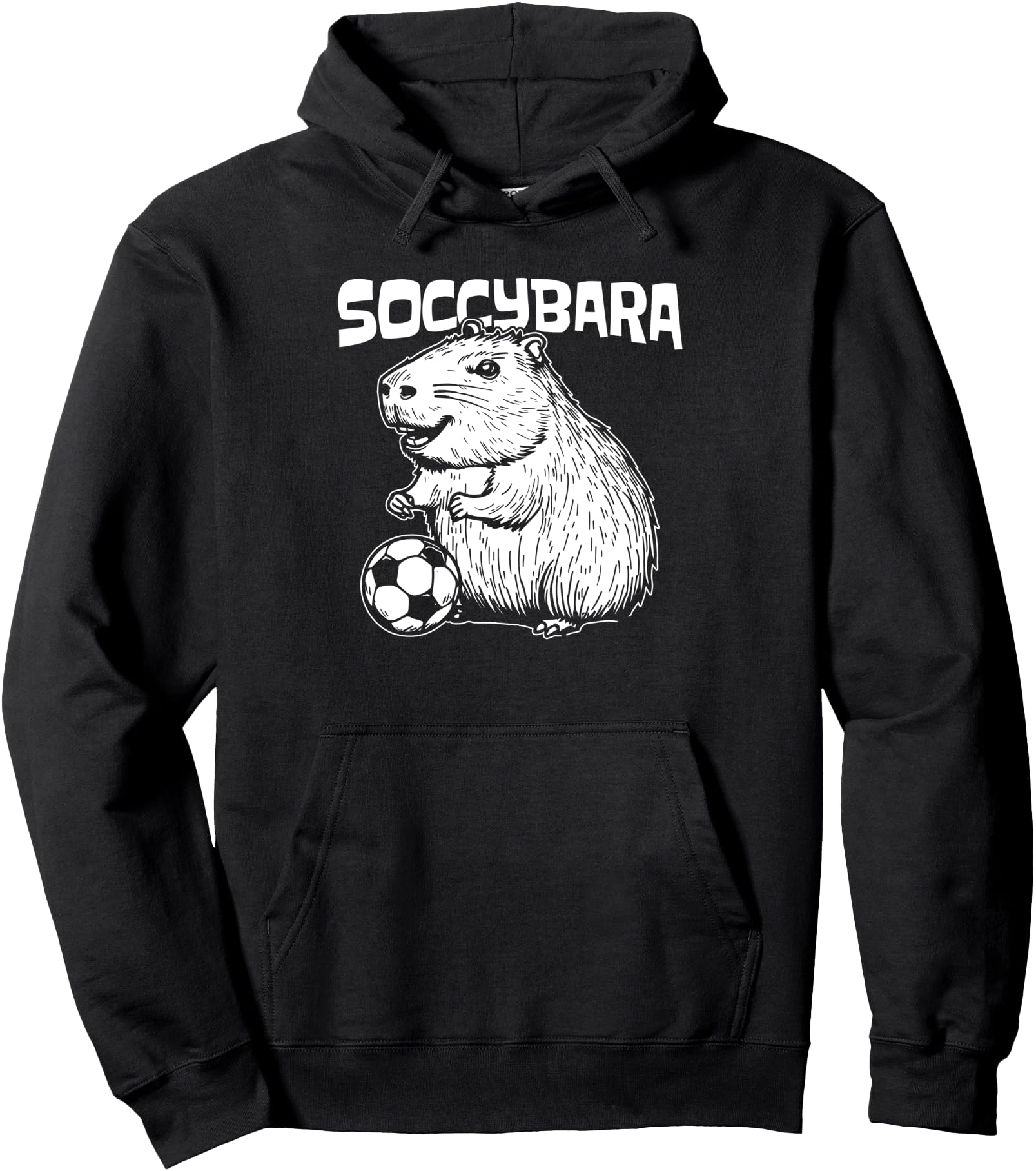 Soccybara Soccer Team Sports Player Capybara Pullover Hoodie