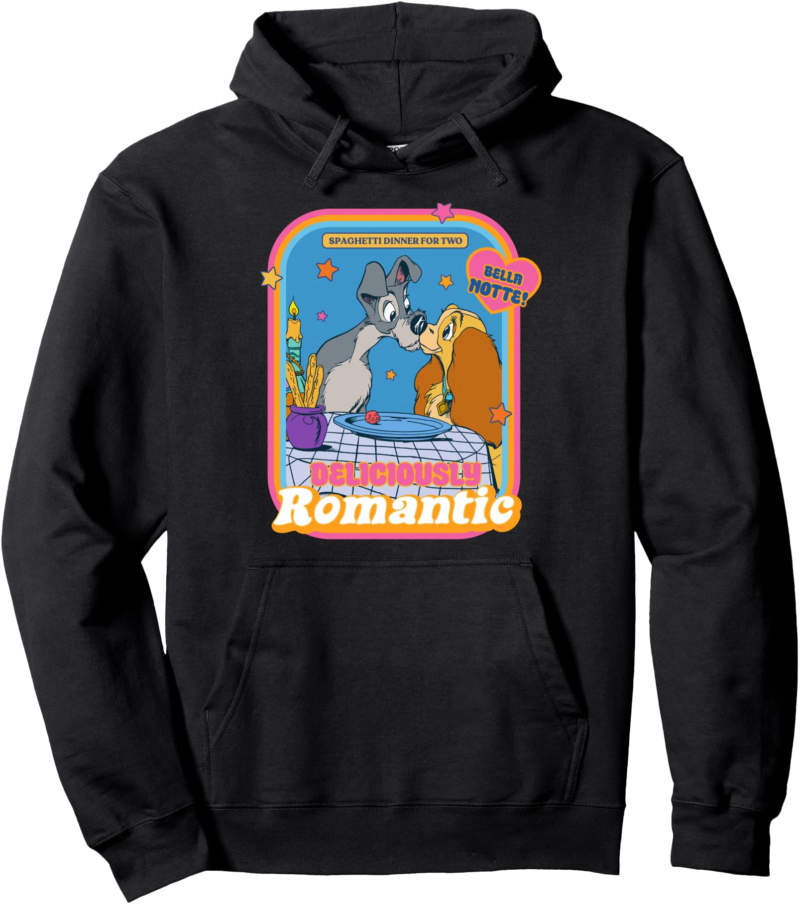 Disney Lady and The Tramp Deliciously Romantic Pullover Hoodie