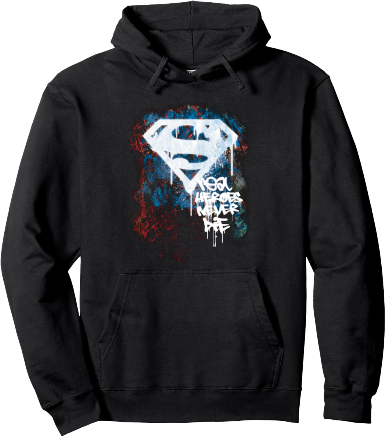 Superman Real Heroes Never Die Pullover Hoodie
