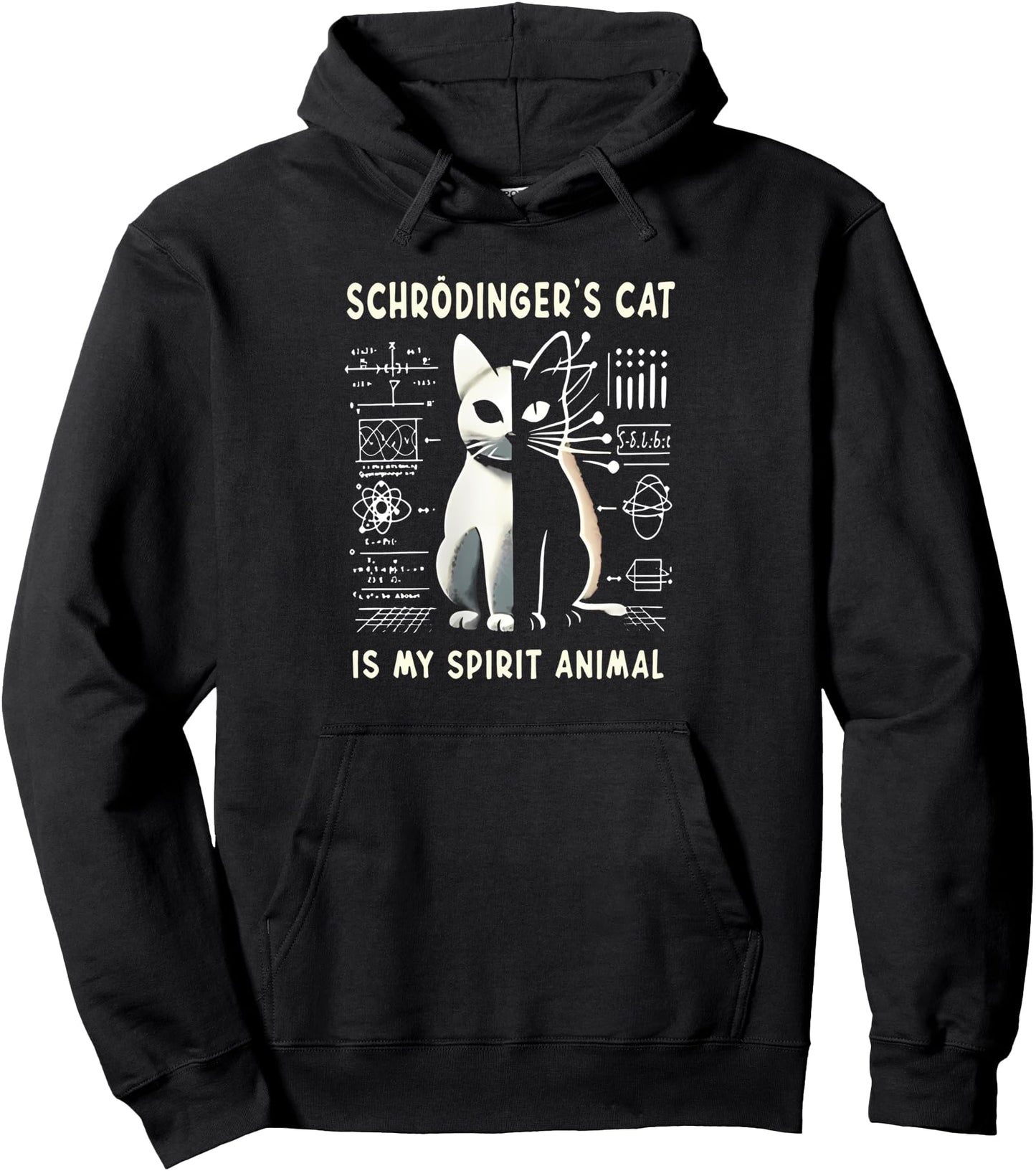 schrdinger's cat is my spirit animal Pullover Hoodie
