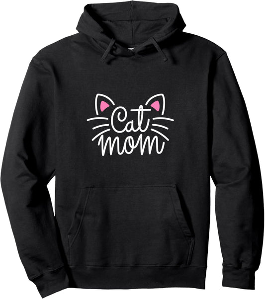 Cat Mom Cat Lover Fur Mama Feline Family Cat Pullover Hoodie