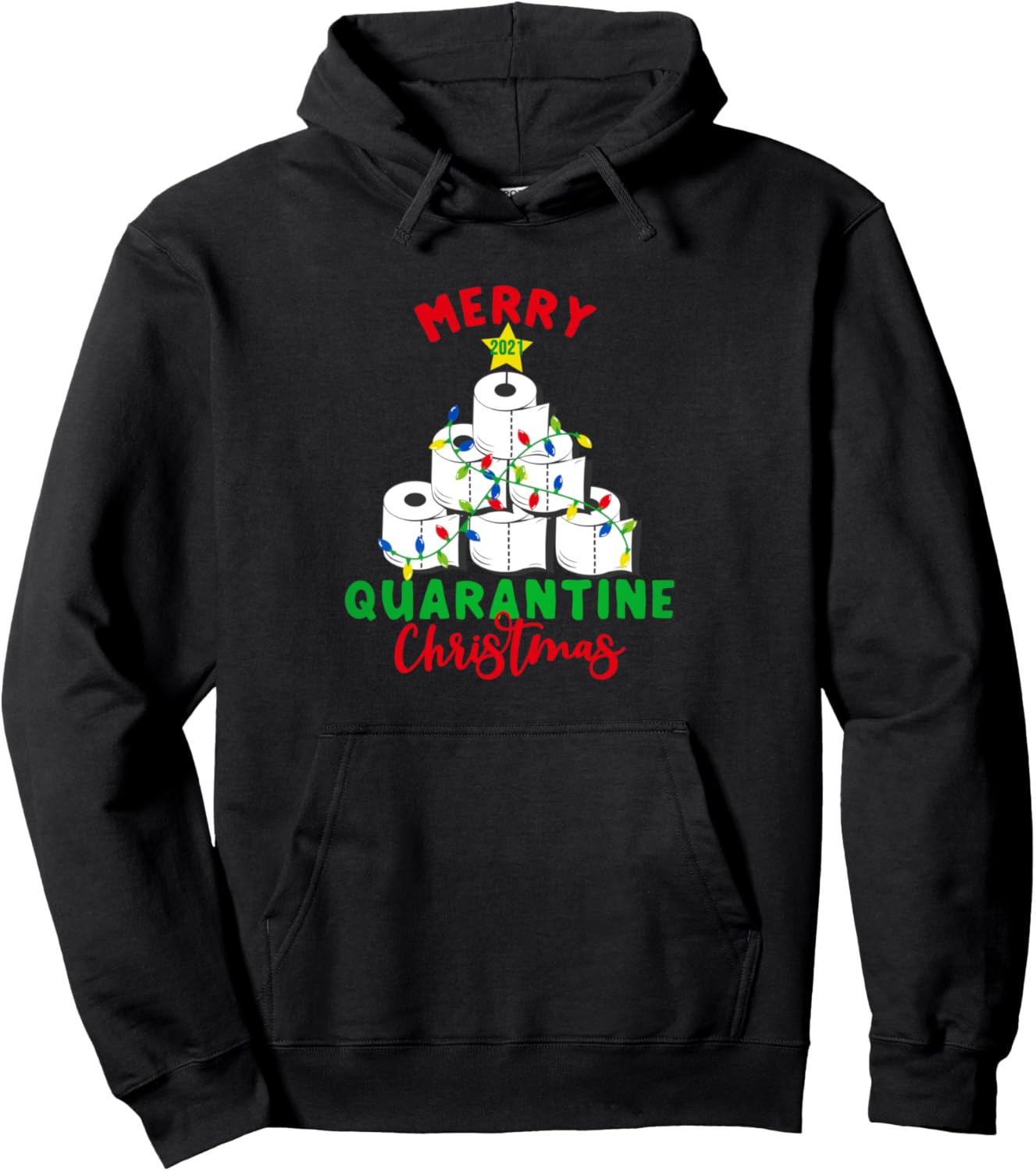 2021 Christmas Quarantine Family Matching Pajamas Xmas Pullover Hoodie