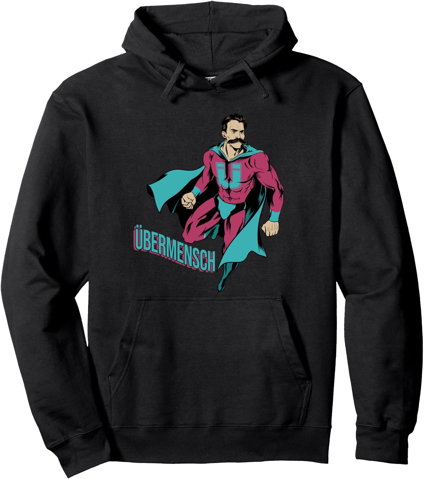 Ubermensch Philosophy Fan Nietzsche Zarathustra Superhero Pullover Hoodie