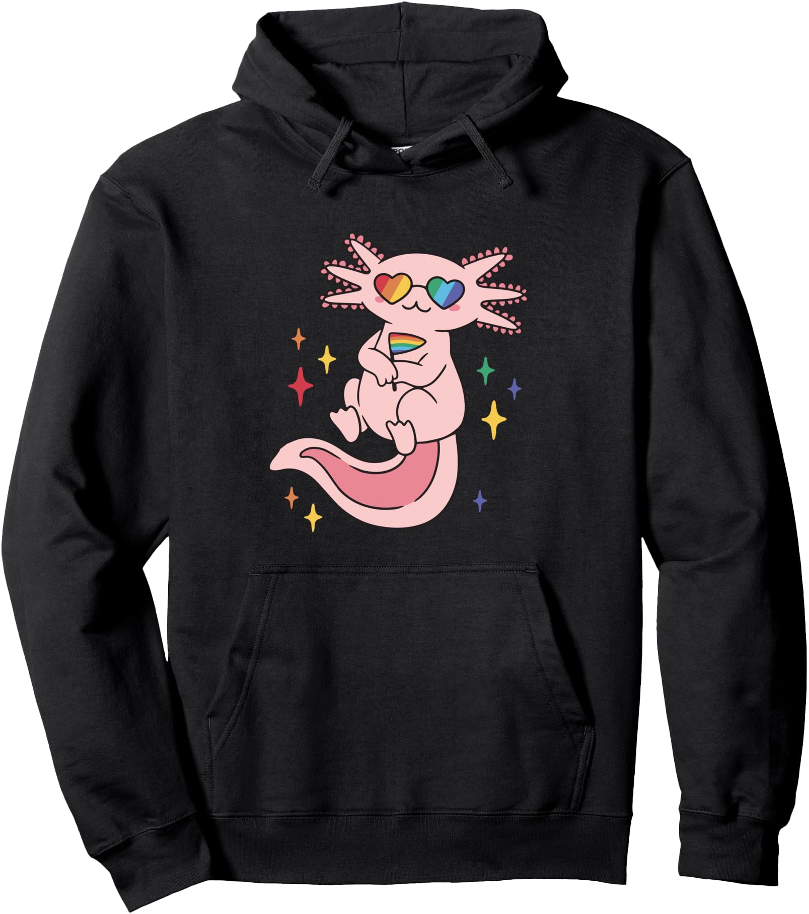 Axolotl Bobaxolotl Boba Drink Bubble Tea Anime Kawaii Pullover Hoodie