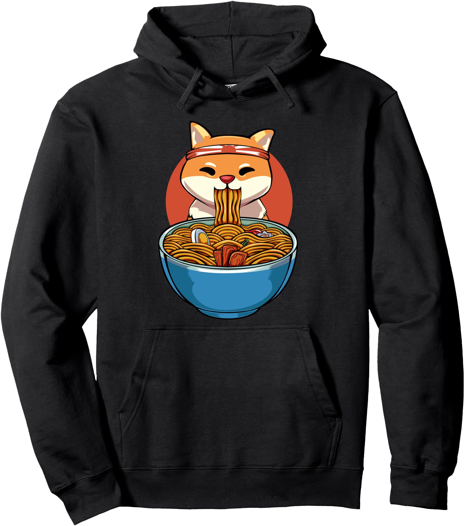 Kawaii Cute Shiba Inu Ramen Dog Japanese Culture Lover Pullover Hoodie