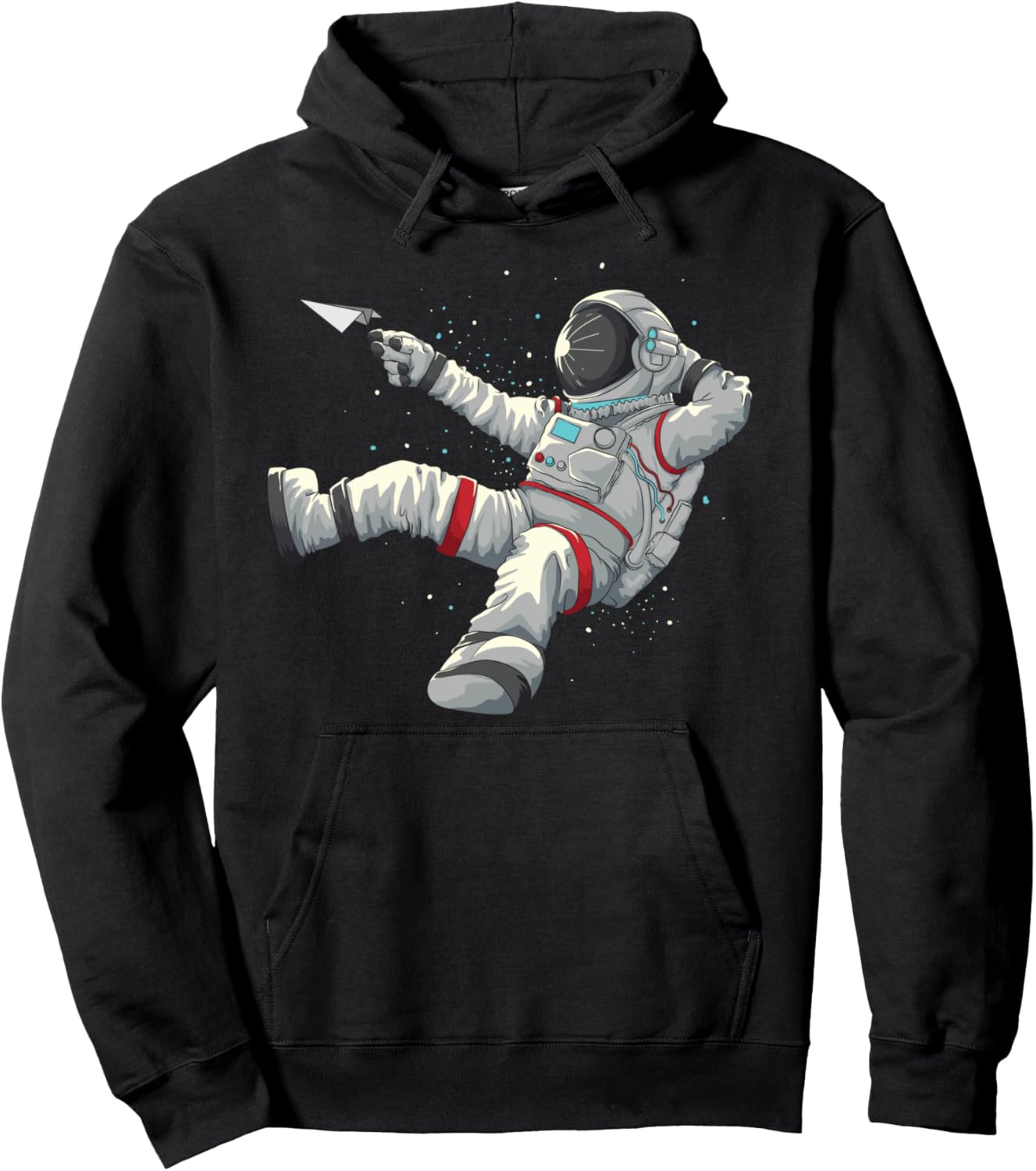 Cool Relaxing Astronaut | Funny Spaceman Paper Airplane Gift Pullover Hoodie