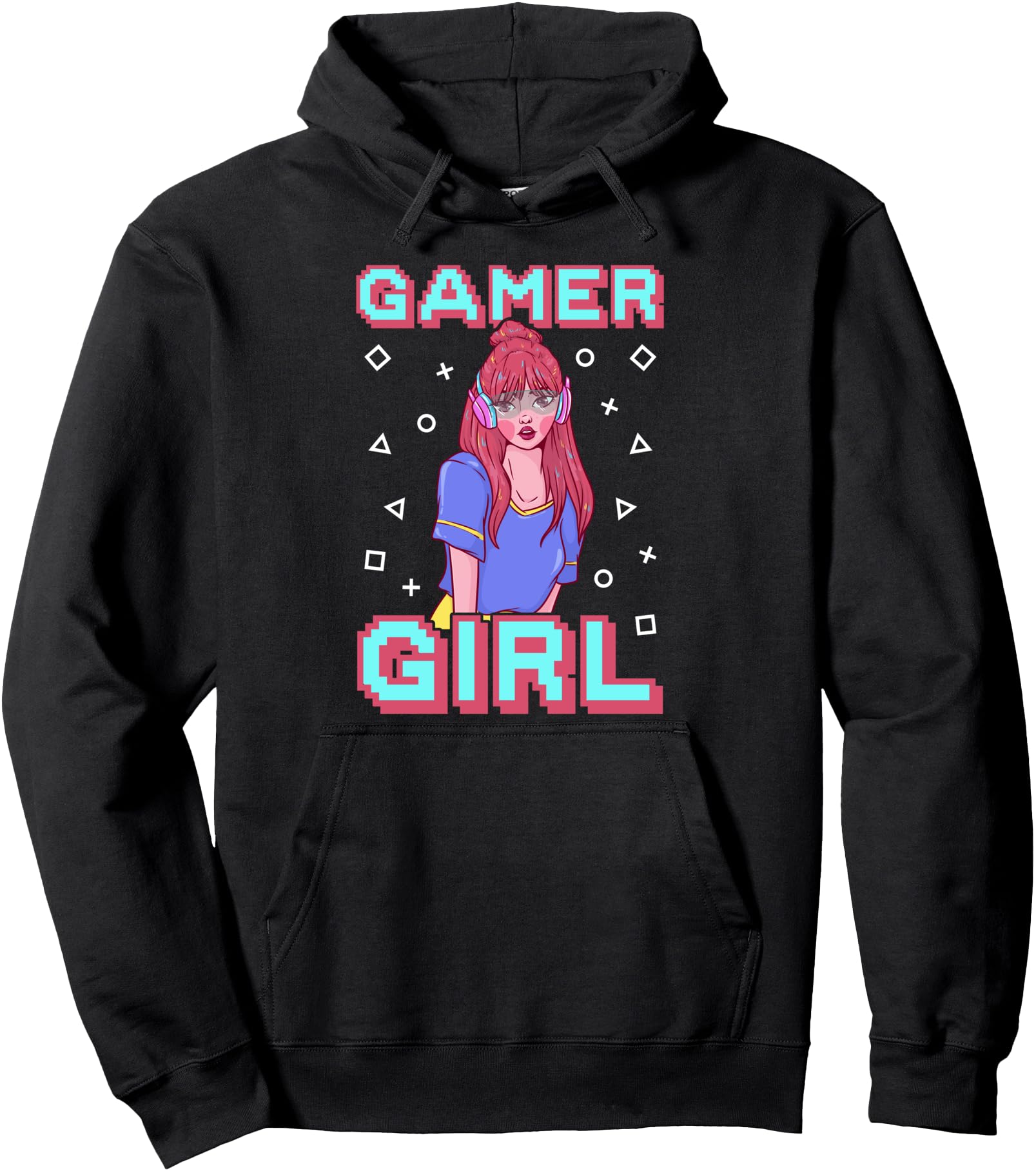 Gamer Girl Power Gaming Video Game Player Lover Anime Women Pullover Hoodie