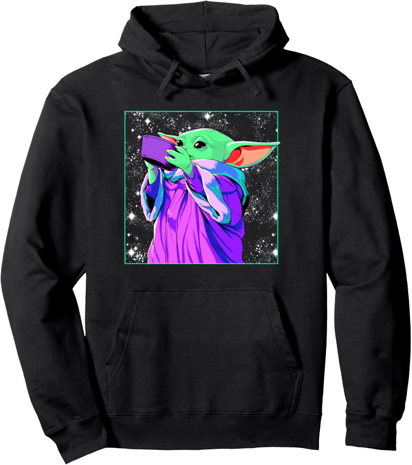 Star Wars: The Mandalorian Grogu Celestial Soup Snack Pullover Hoodie