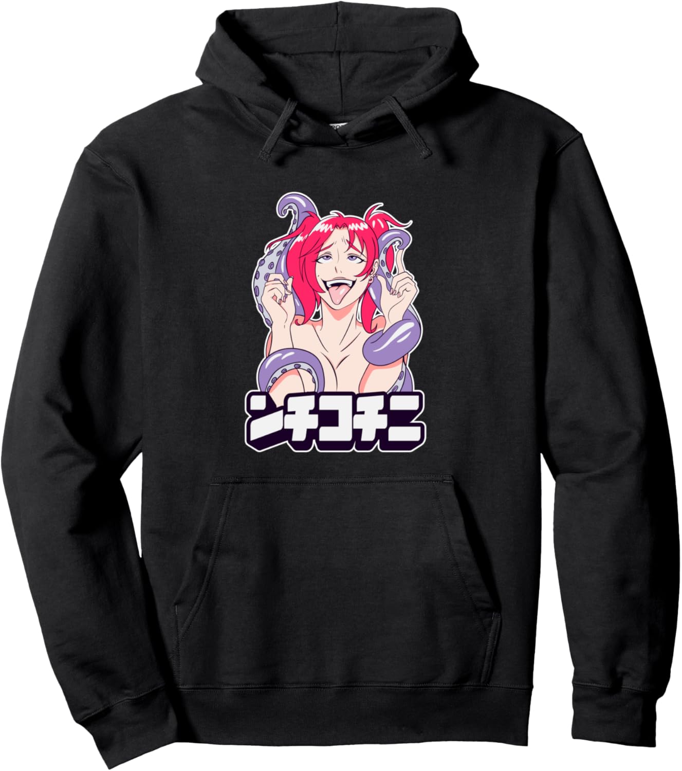 Ahegao hoodie lewd face anime girl, gift for Hentai otaku 2
