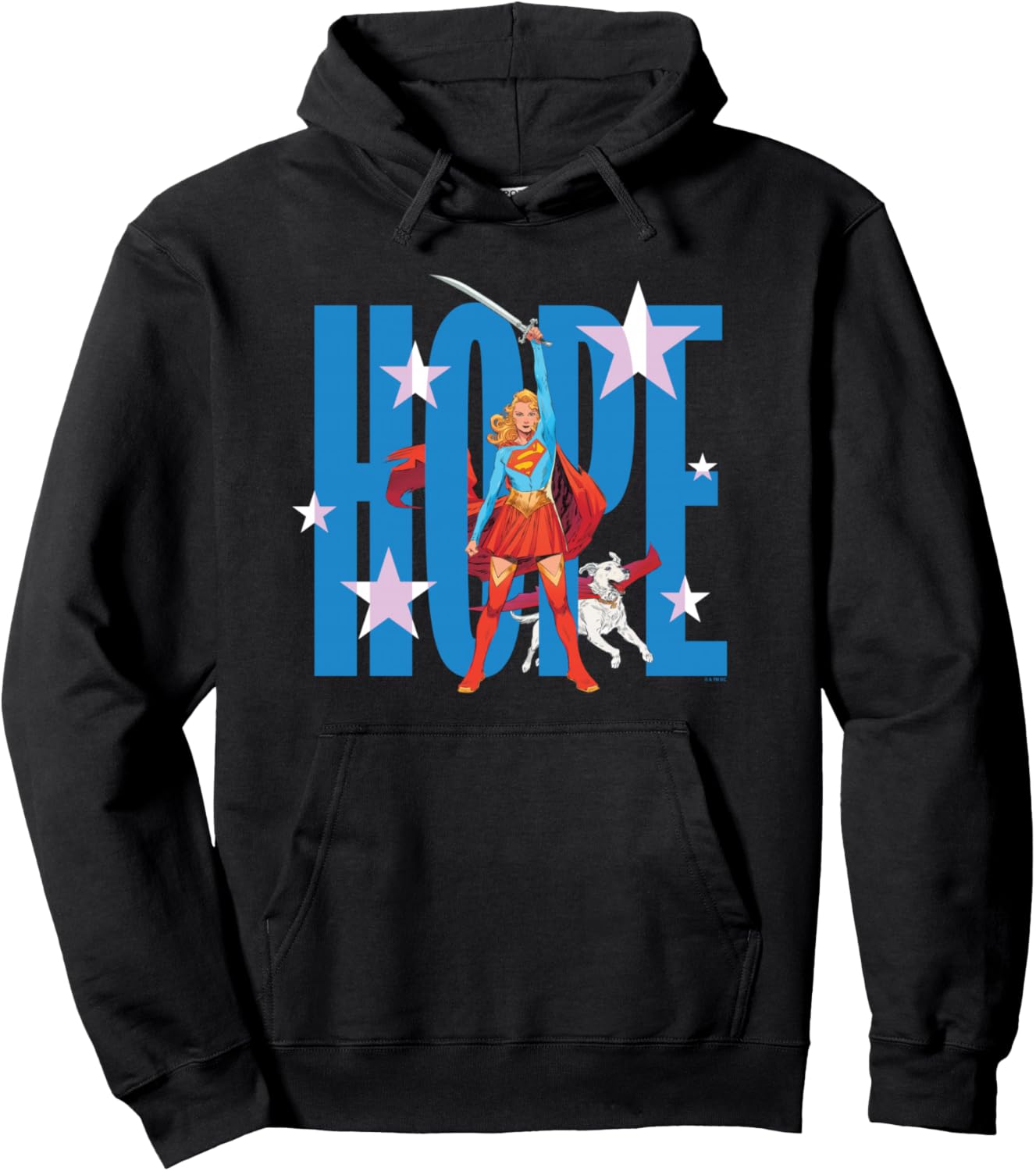 Supergirl And krypto The Superdog Hope Poster Pullover Hoodie