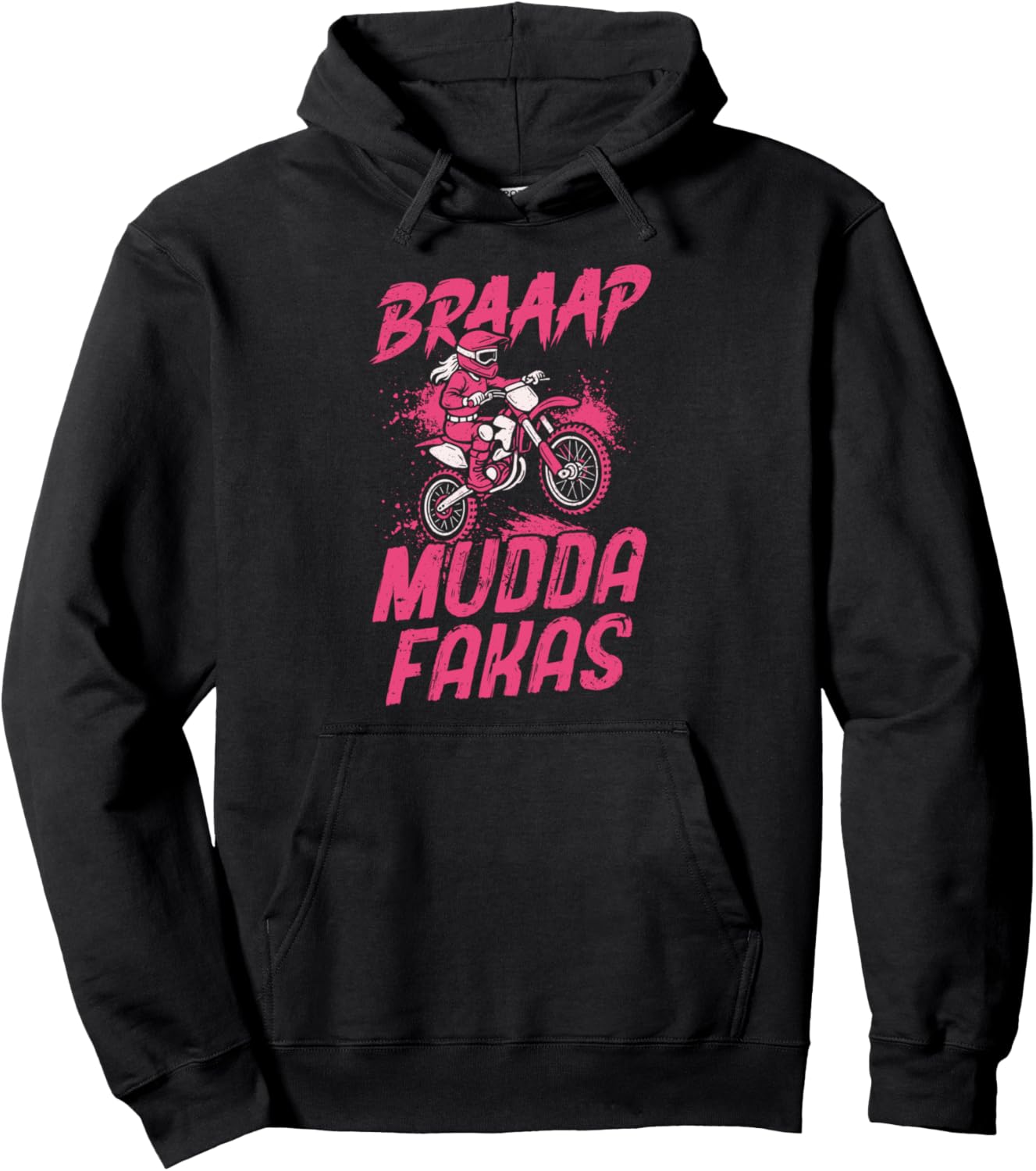 Toddler Dirt Bike girl kids moto girl Pullover Hoodie