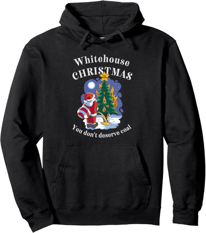 Christmas Political Humor Xmas Saying Pro Trump Anti Biden Pullover Hoodie