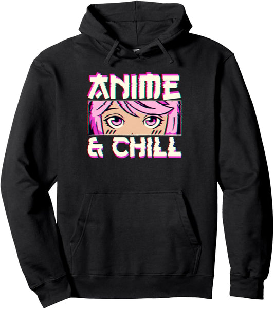 Anime And Chill Pullover Hoodie