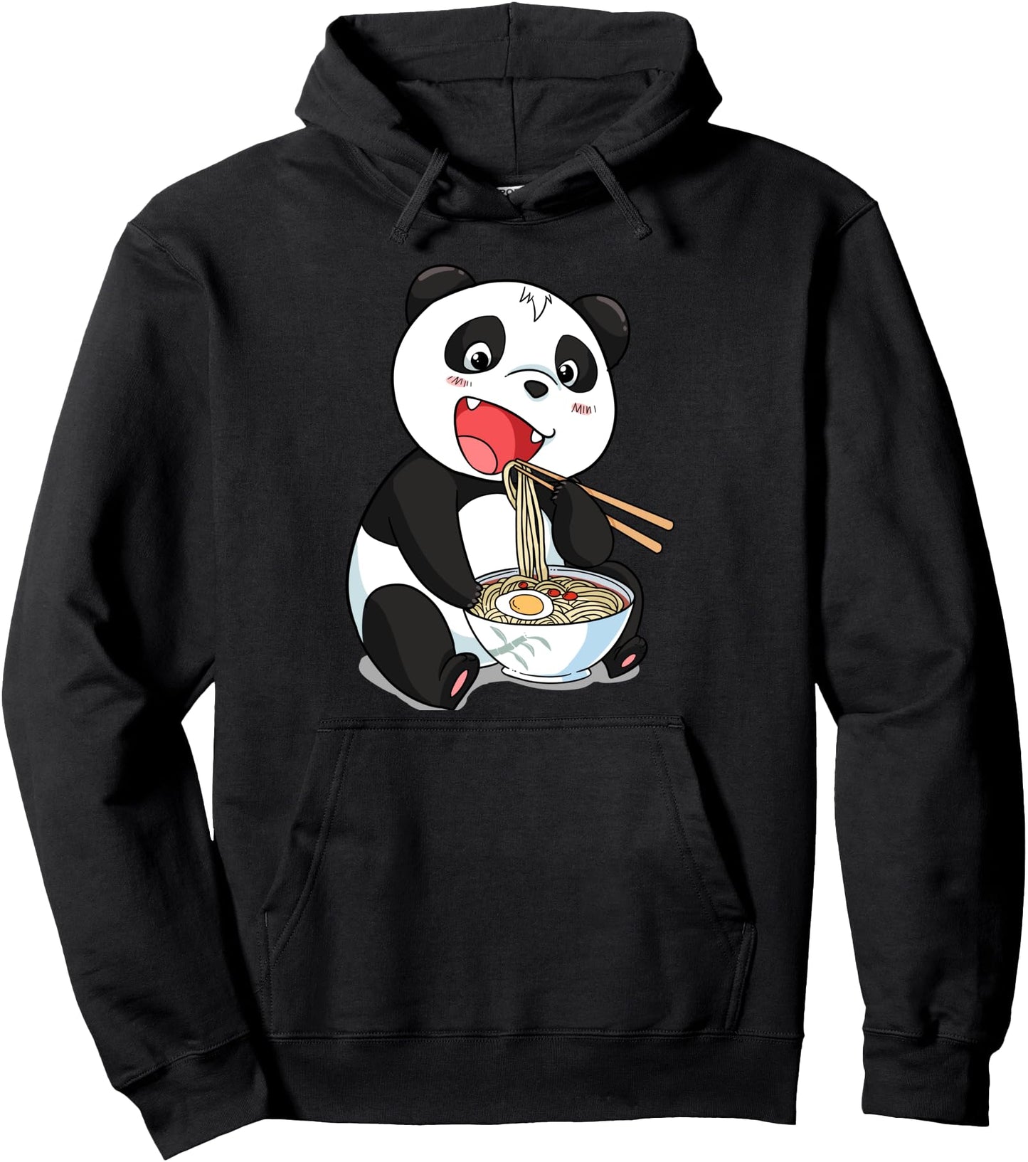 Giant Panda Anime Hoodie, Kawaii Japanese Panda Hoodie Pullover Hoodie