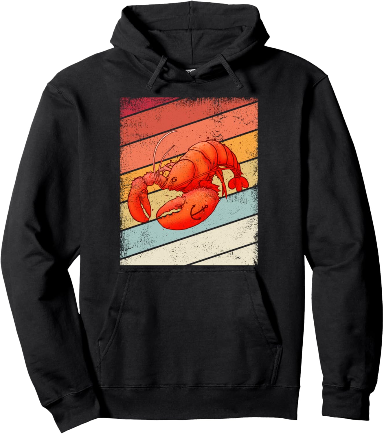 Vintage Lobster Retro Lobsters Graphic Gift Kids, Youth Pullover Hoodie