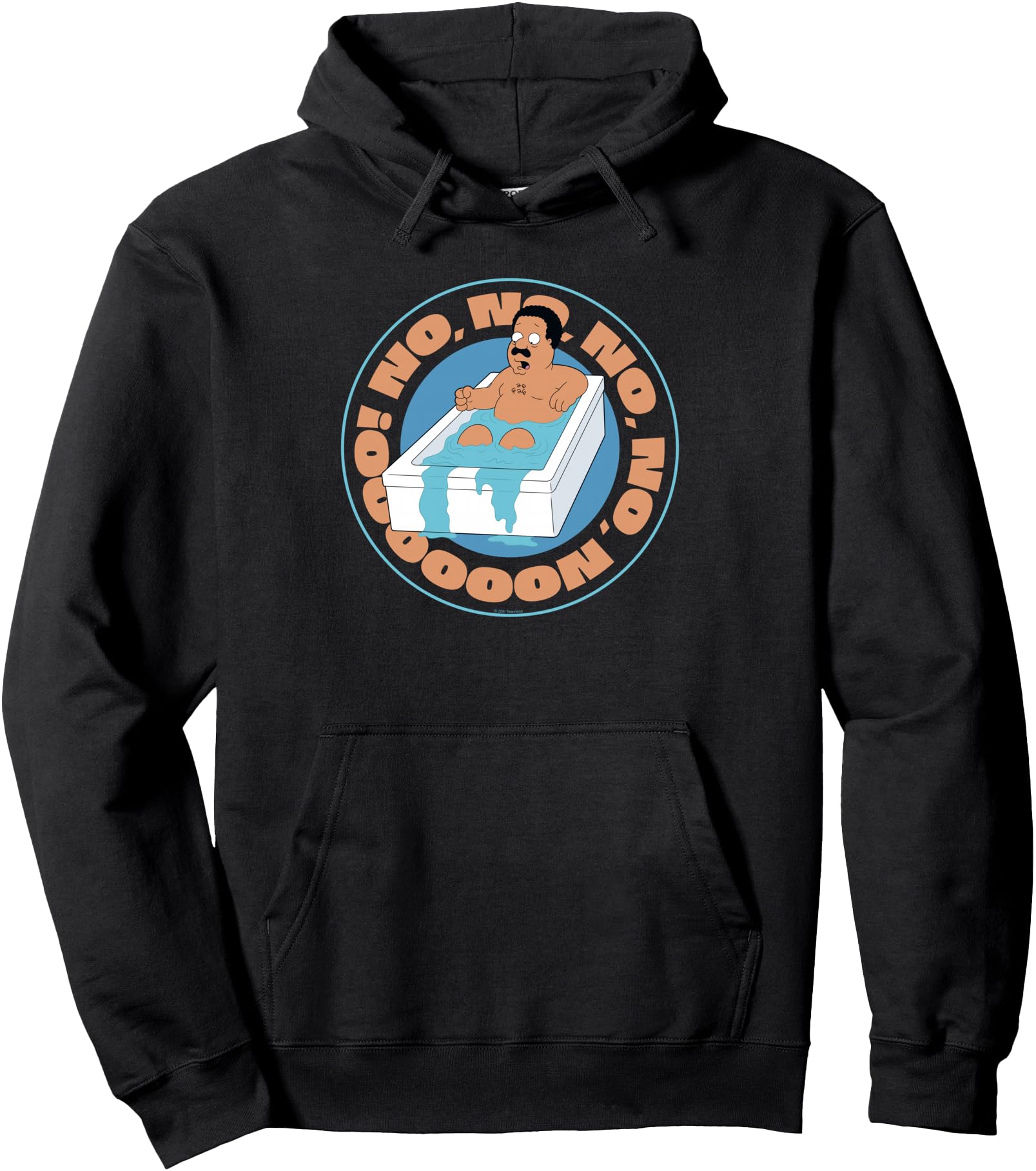 Family Guy Cleveland Brown Bathtub Funny Cartoon Pullover Hoodie