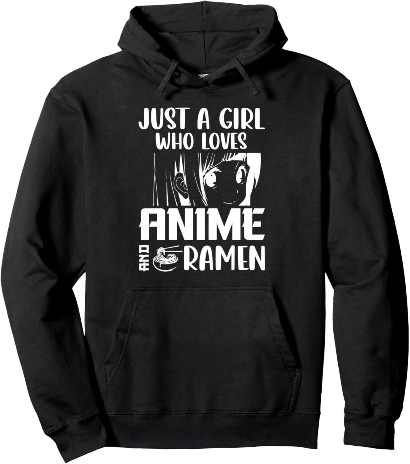 Loves Anime and Ramen Pullover Hoodie