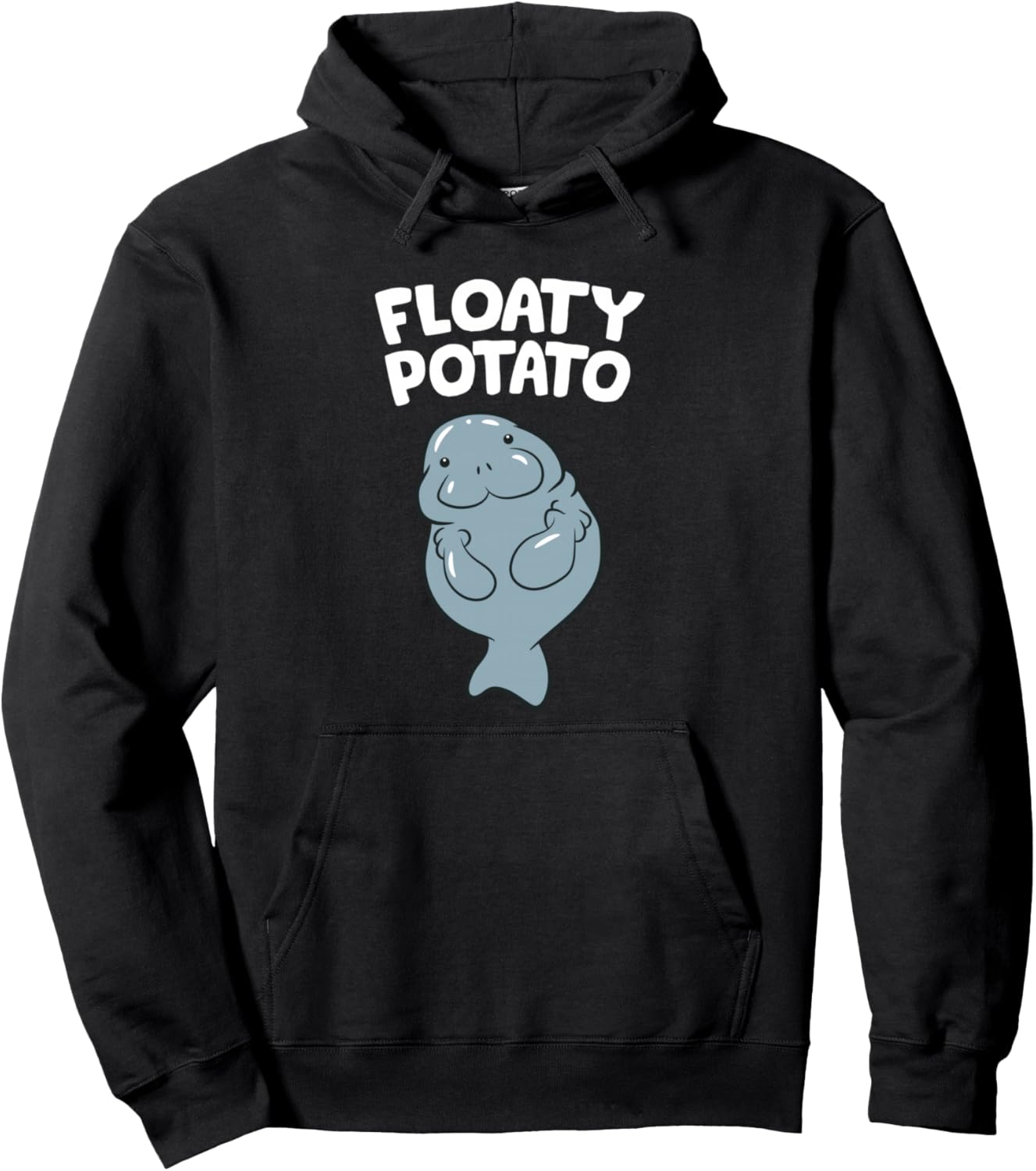 Floaty Potato Manatee Lover Cute Manatee Pullover Hoodie