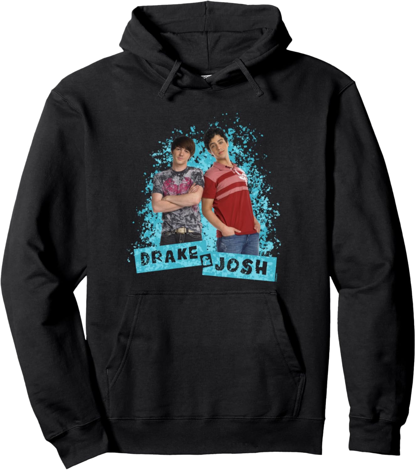 Drake and Josh Paint Splat Background Stepbrothers Shot Pullover Hoodie