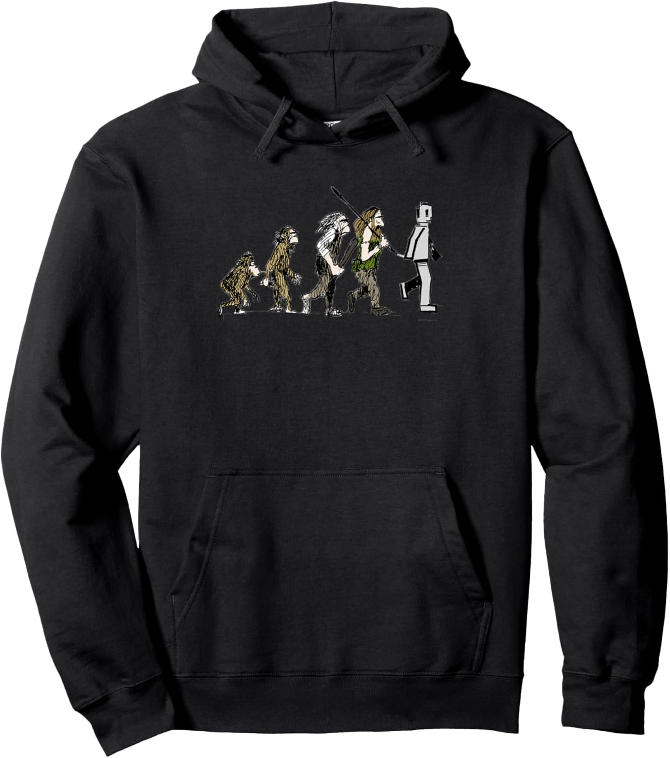 Strange Brew Evolution to Legos Cartoon Pullover Hoodie