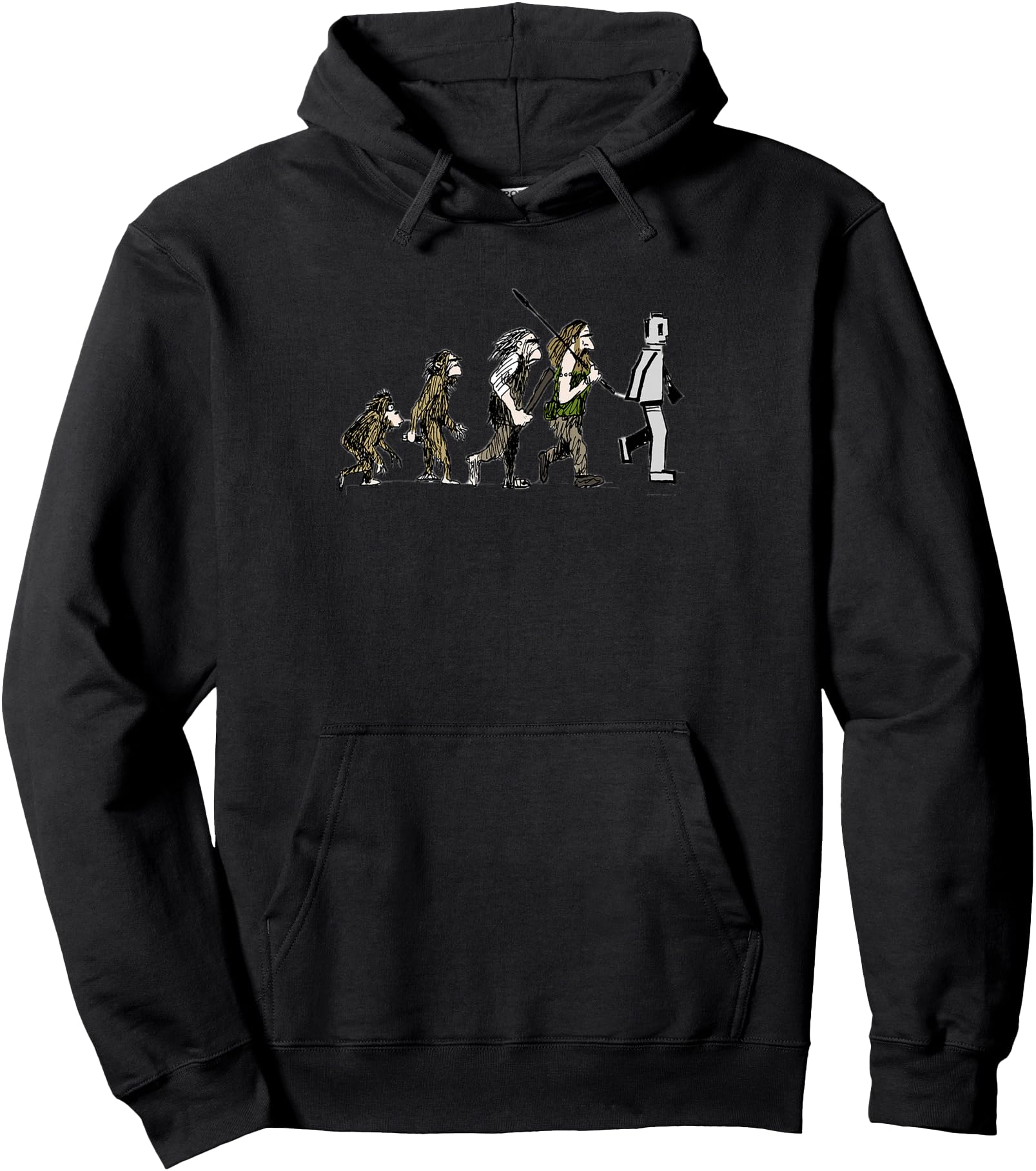 Strange Brew Evolution to Legos Cartoon Pullover Hoodie