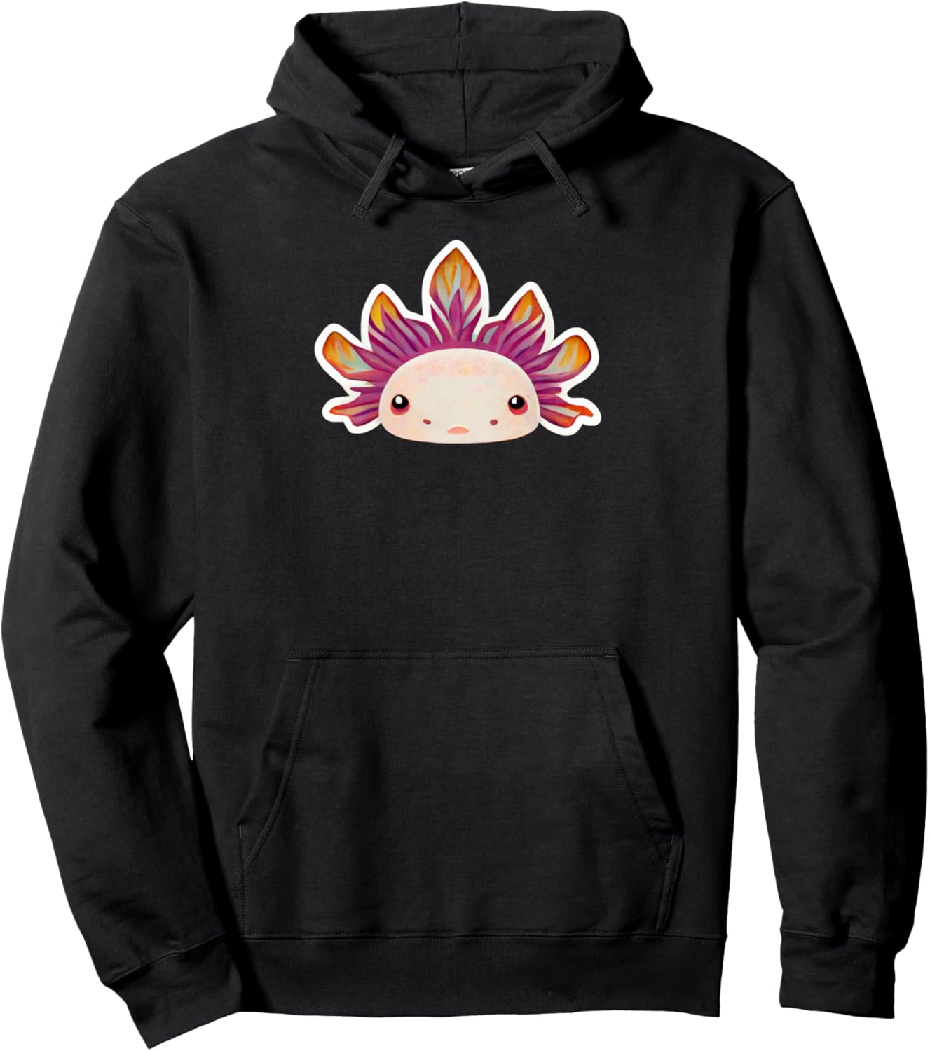 Cute Kawaii Axolotl Anime Pullover Hoodie