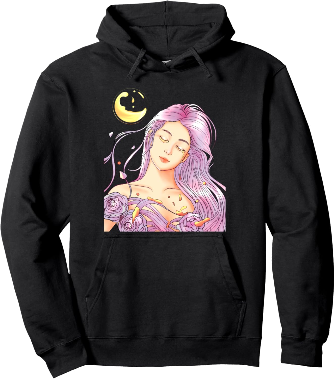 Sad Girl Japanese Anime Girl Pullover Hoodie