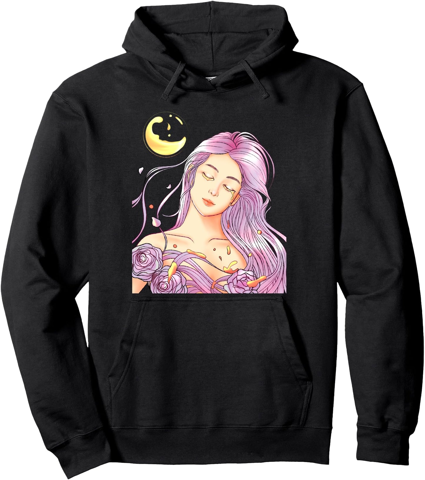 Sad Girl Japanese Anime Girl Pullover Hoodie