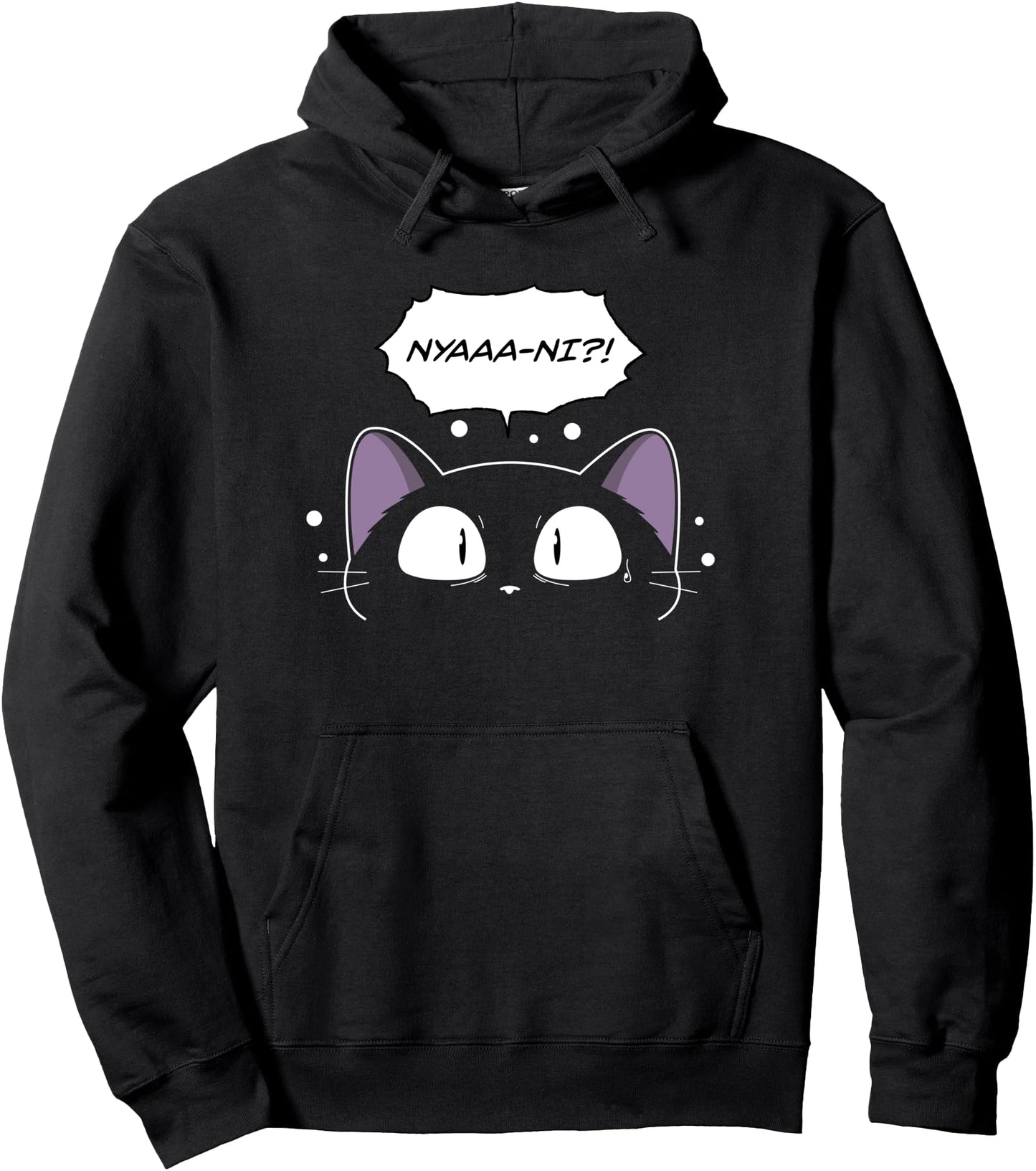 NYAAA-NI?! - Kawaii Neko Cat Pun Hoodie for Anime Lovers