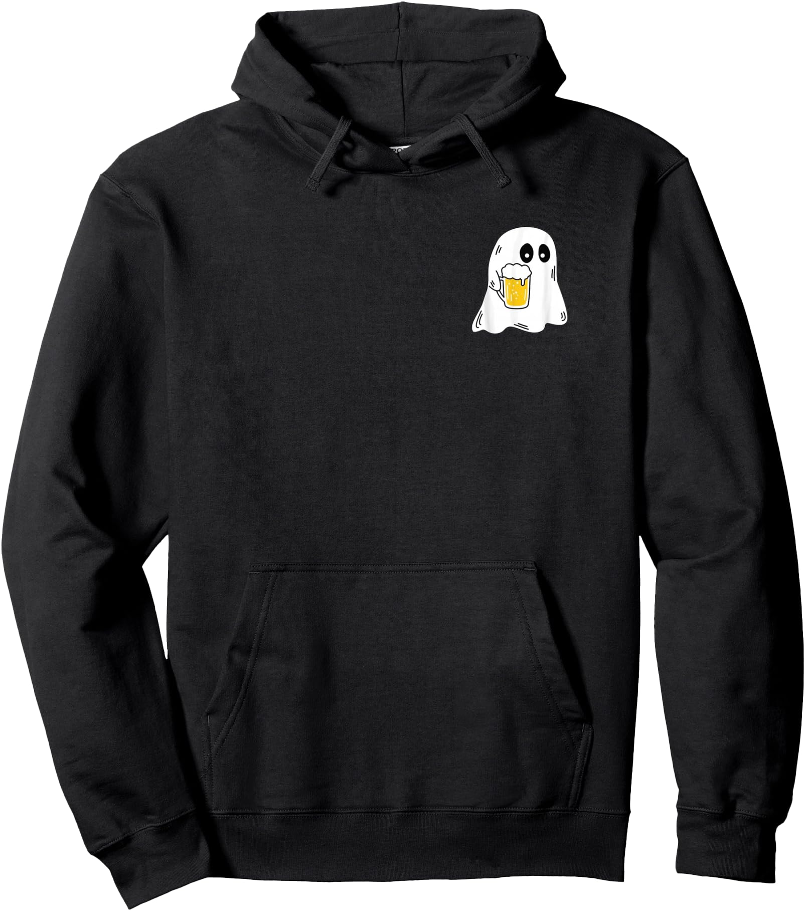 Ghost Drinking Beer Funny Halloween Costume Beer Lover Pullover Hoodie