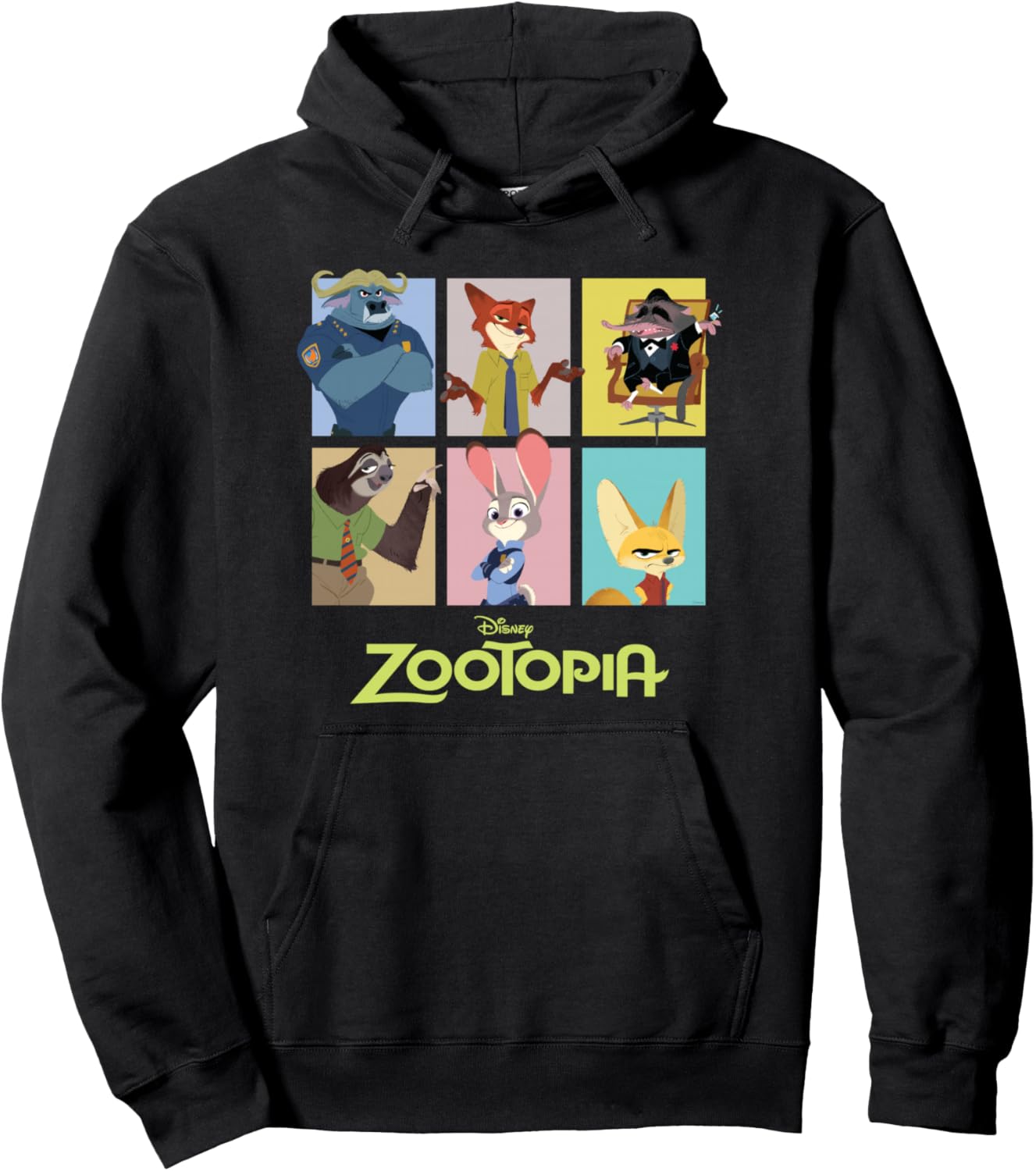 Disney Zootopia Characters Grid Pullover Hoodie