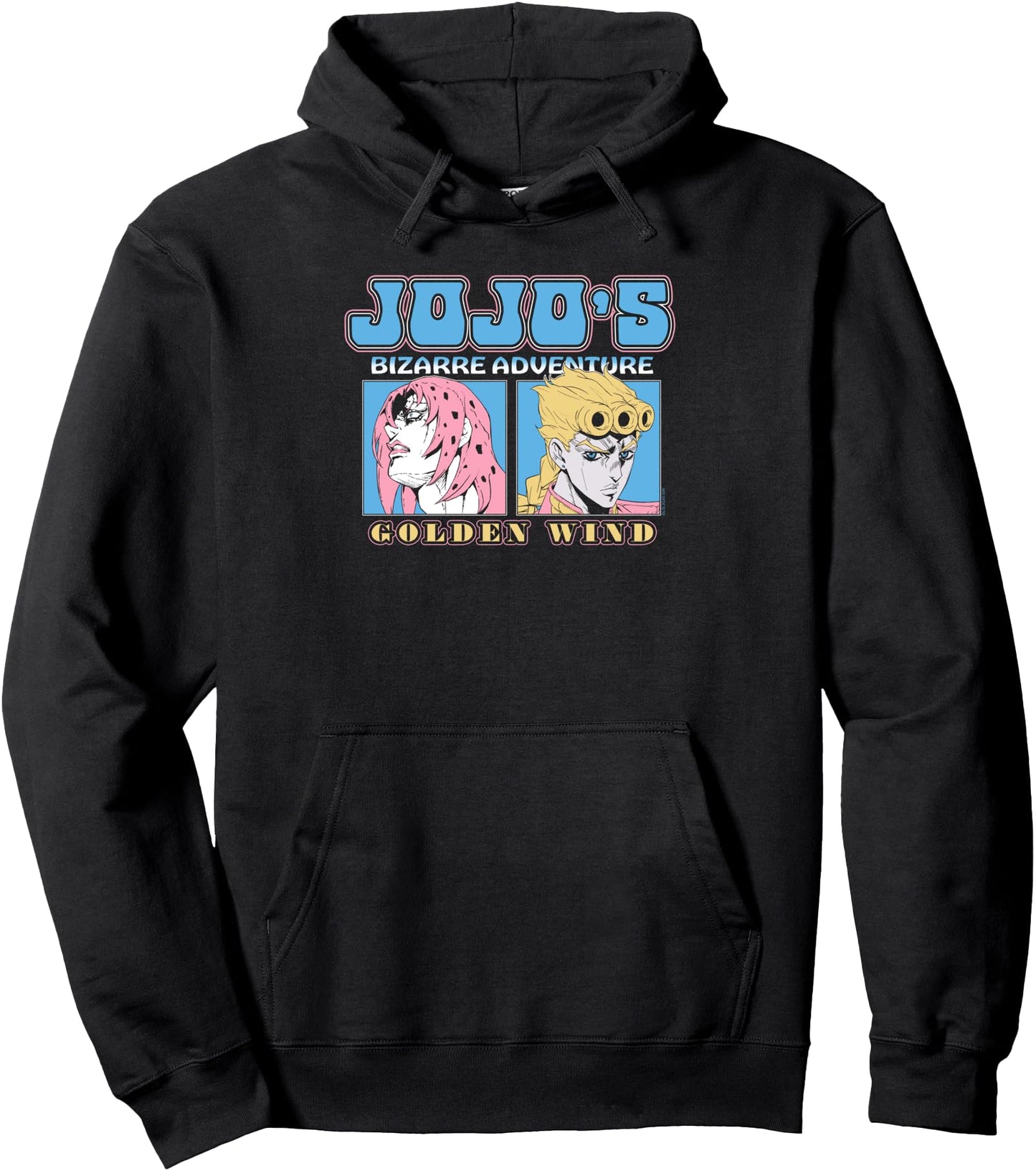 JoJo's Bizarre Adventure Diavolo and Giorno Retro Anime Pullover Hoodie