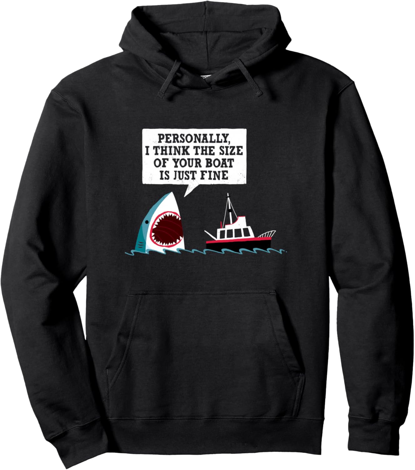 Funny Shark Movie - Polite Shark - Official DinoMike Design Pullover Hoodie