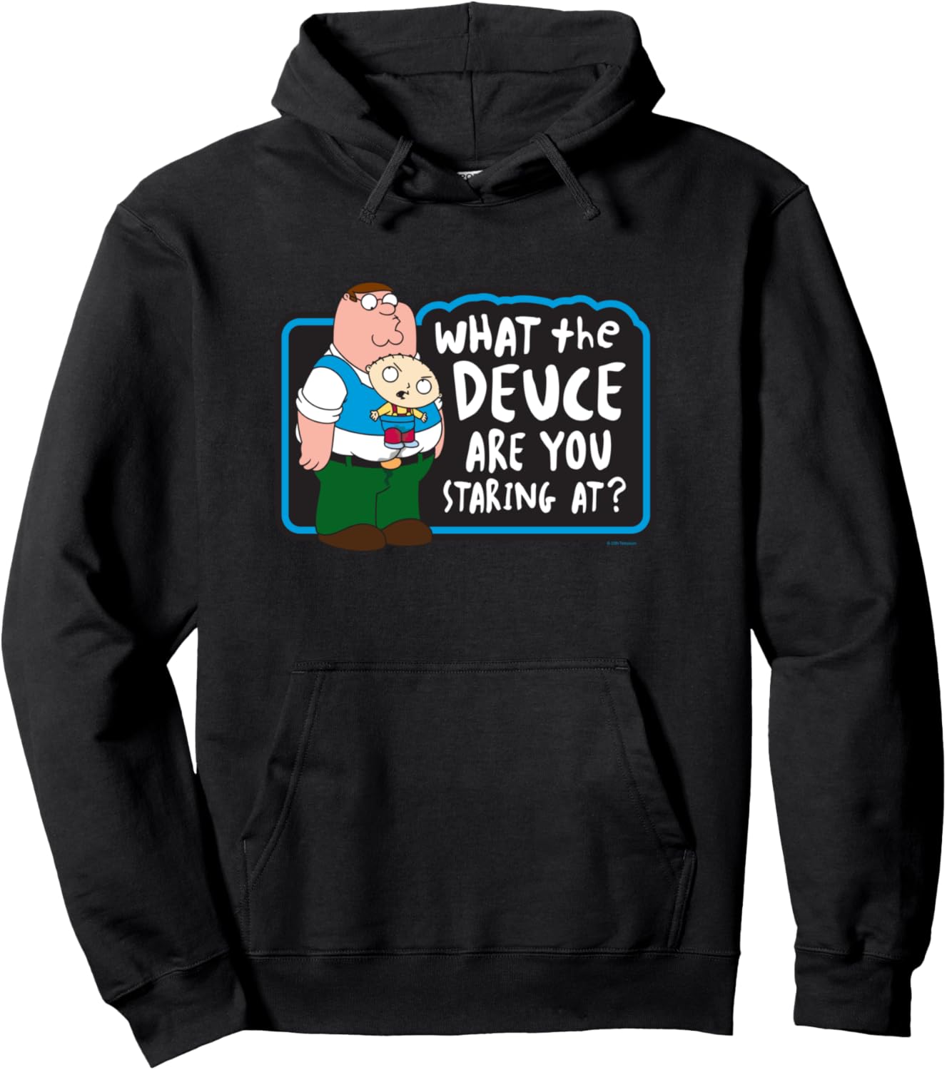 Family Guy What the Deuce Peter and Stewie Funny Cartoon Pullover Hoodie