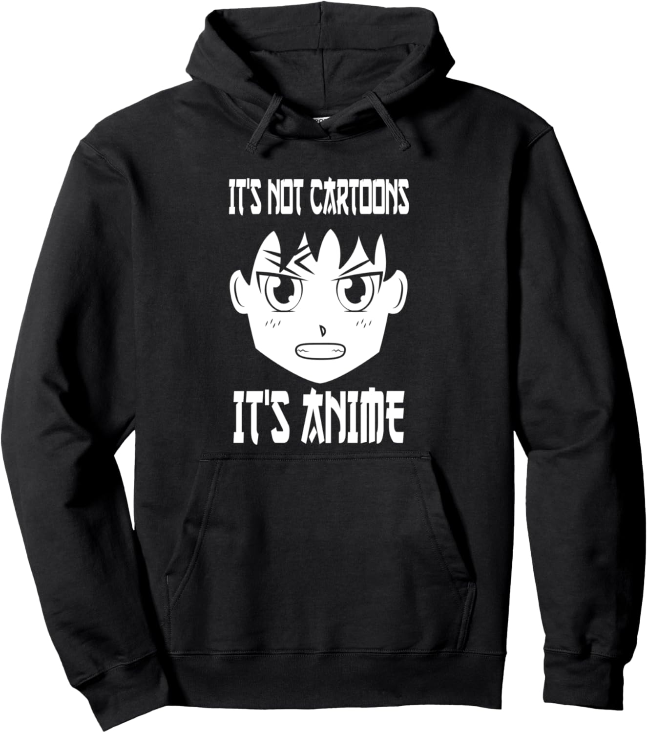 Funny Japanese Anime Otaku Gift It's Not Cartoons It's Anime Pullover Hoodie