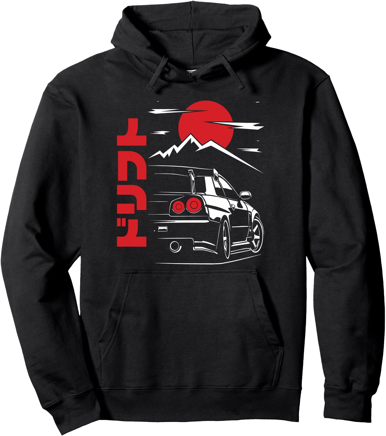 JDM Tokyo Japan Drift Race Car Tuning Retro Vintage Graphic Pullover Hoodie
