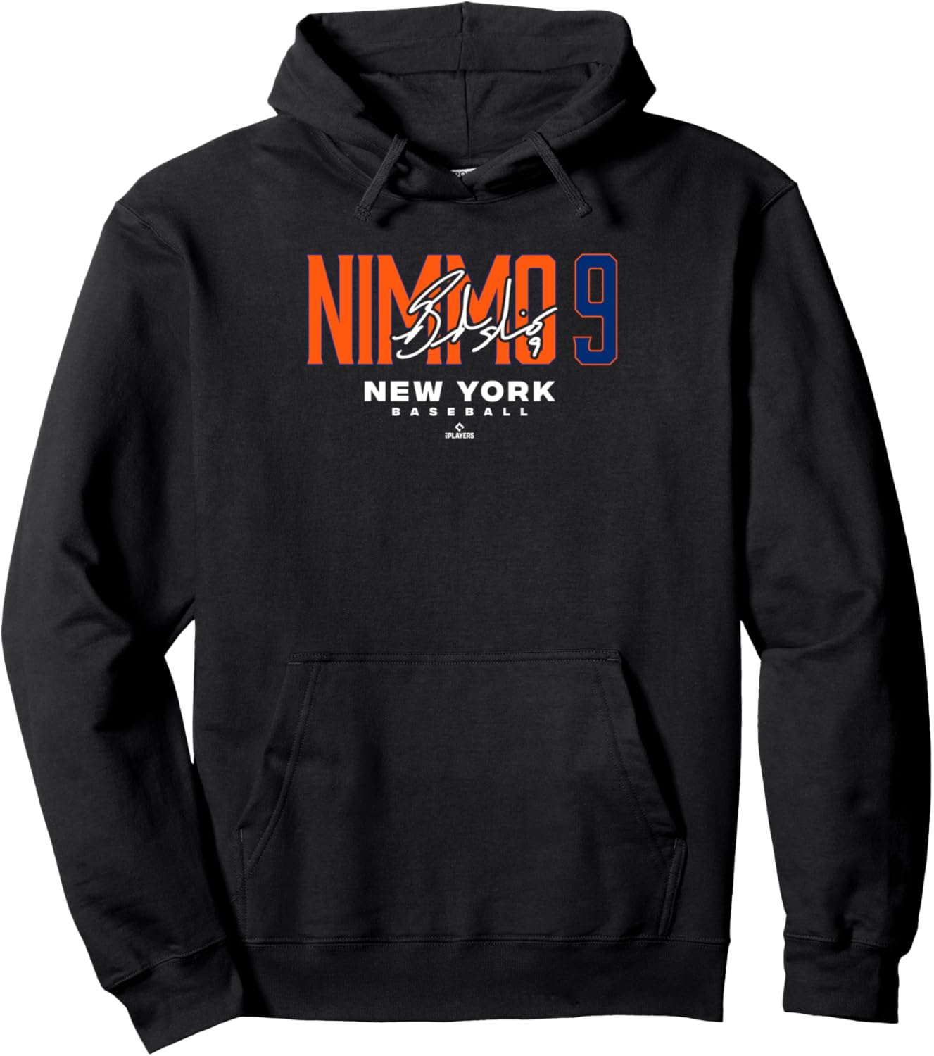 Name Number City Brandon Nimmo 9 New York Baseball MLBPA Pullover Hoodie