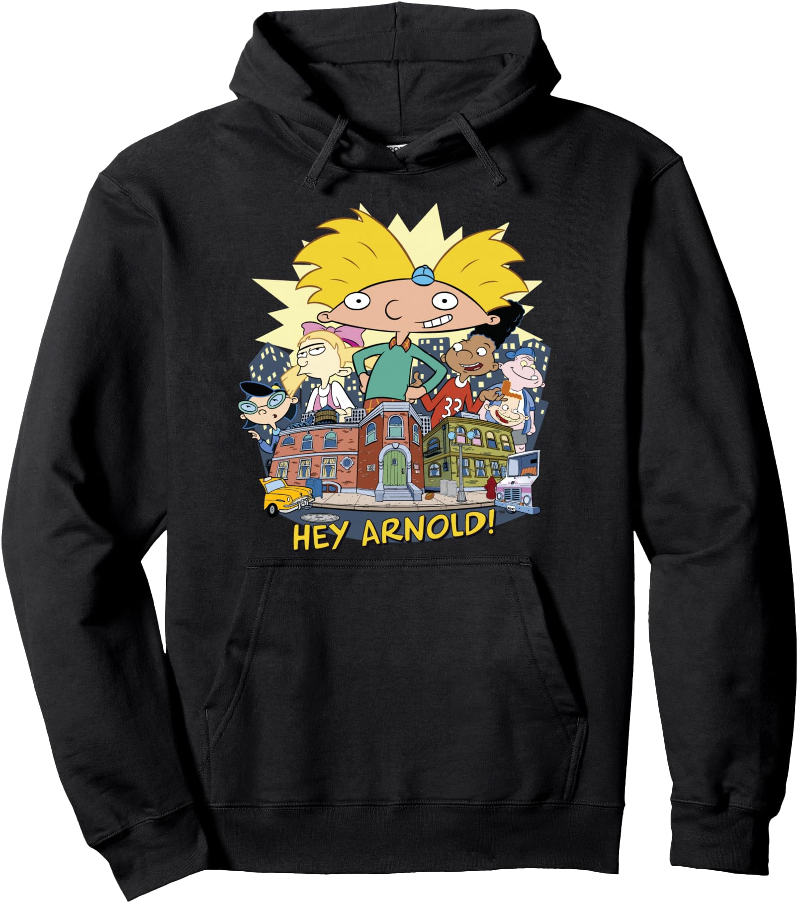 Hey Arnold Neighborhood Poster Pullover Hoodie