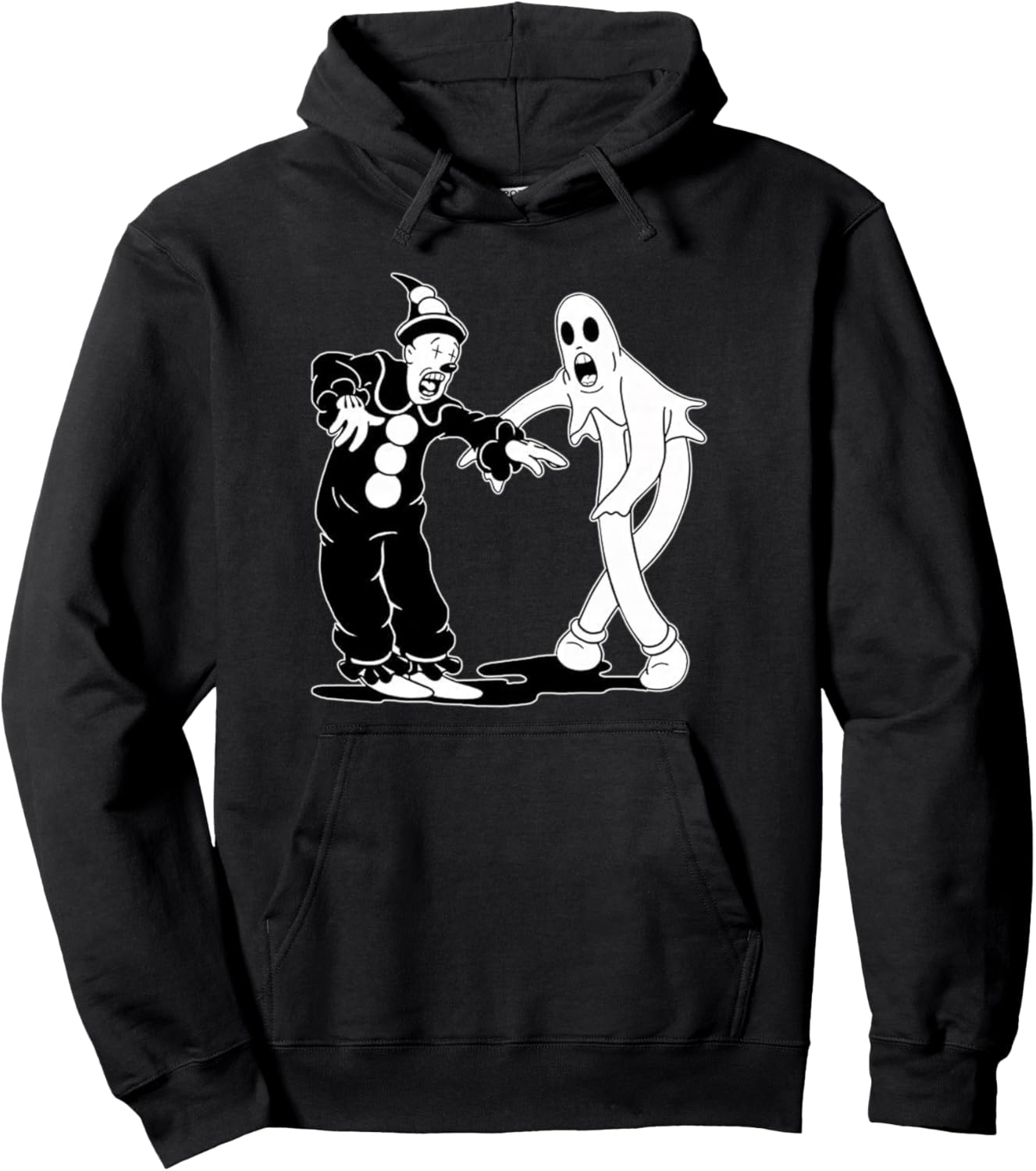 Urban Empyre Koko the Clown and Ghost Dancing Pullover Hoodie, Small, Black