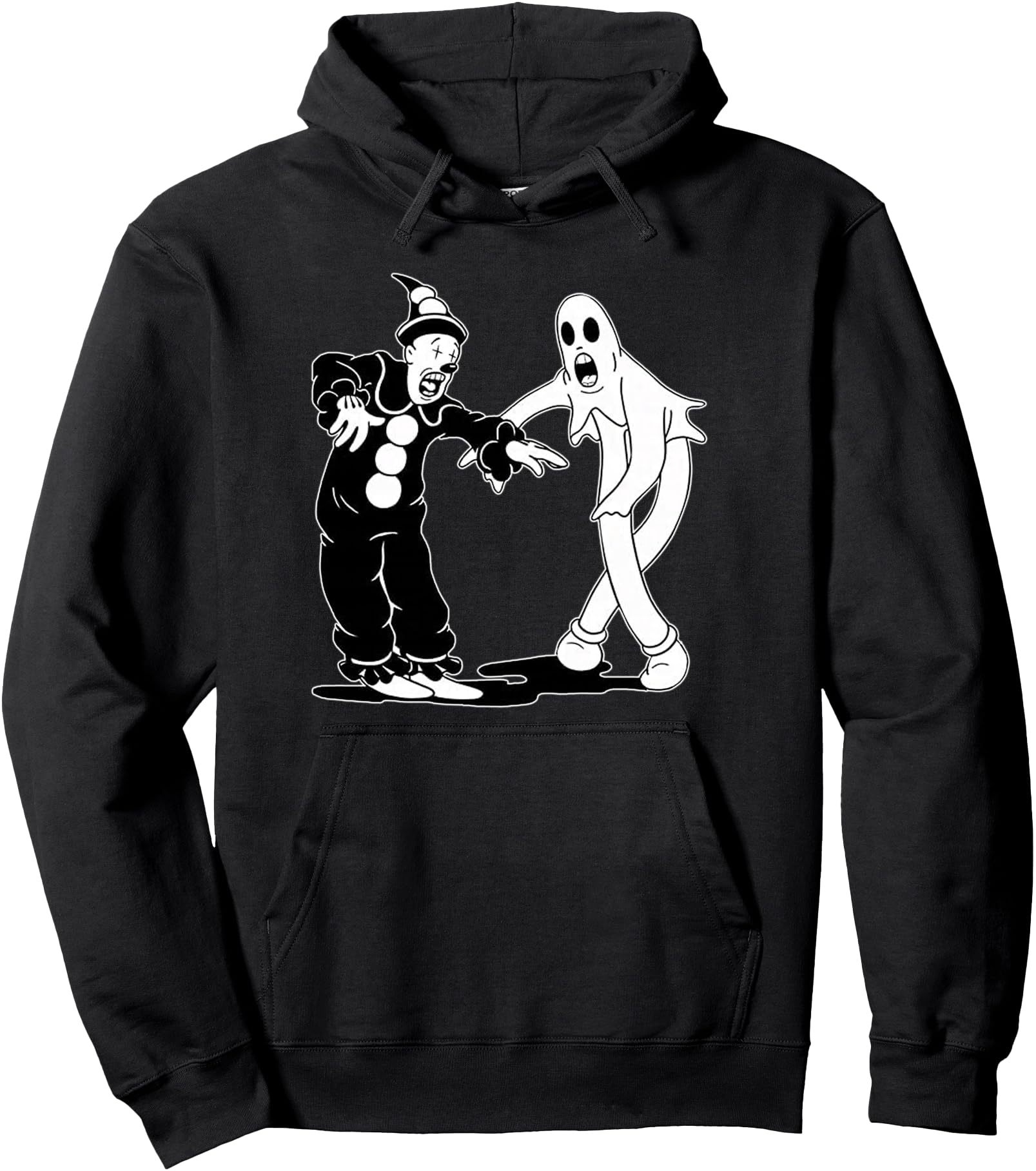 Urban Empyre Koko the Clown and Ghost Dancing Pullover Hoodie, Small, Black