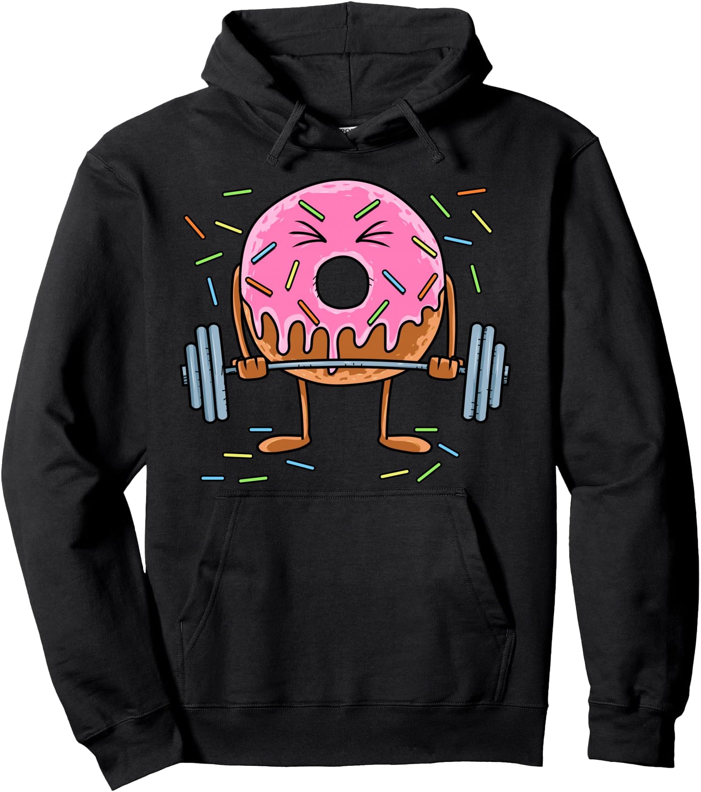 Weightlifing - Funny Fitness Workout Gym Donut Lover Pullover Hoodie
