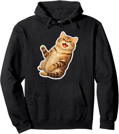 Chonk Kitten Chubby Animal Pet Lover Cute Cat Pullover Hoodie