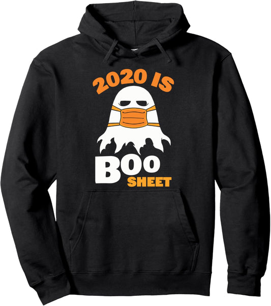 2020 is Boo Sheet Hoodie Men Halloween Pullover Hoodie