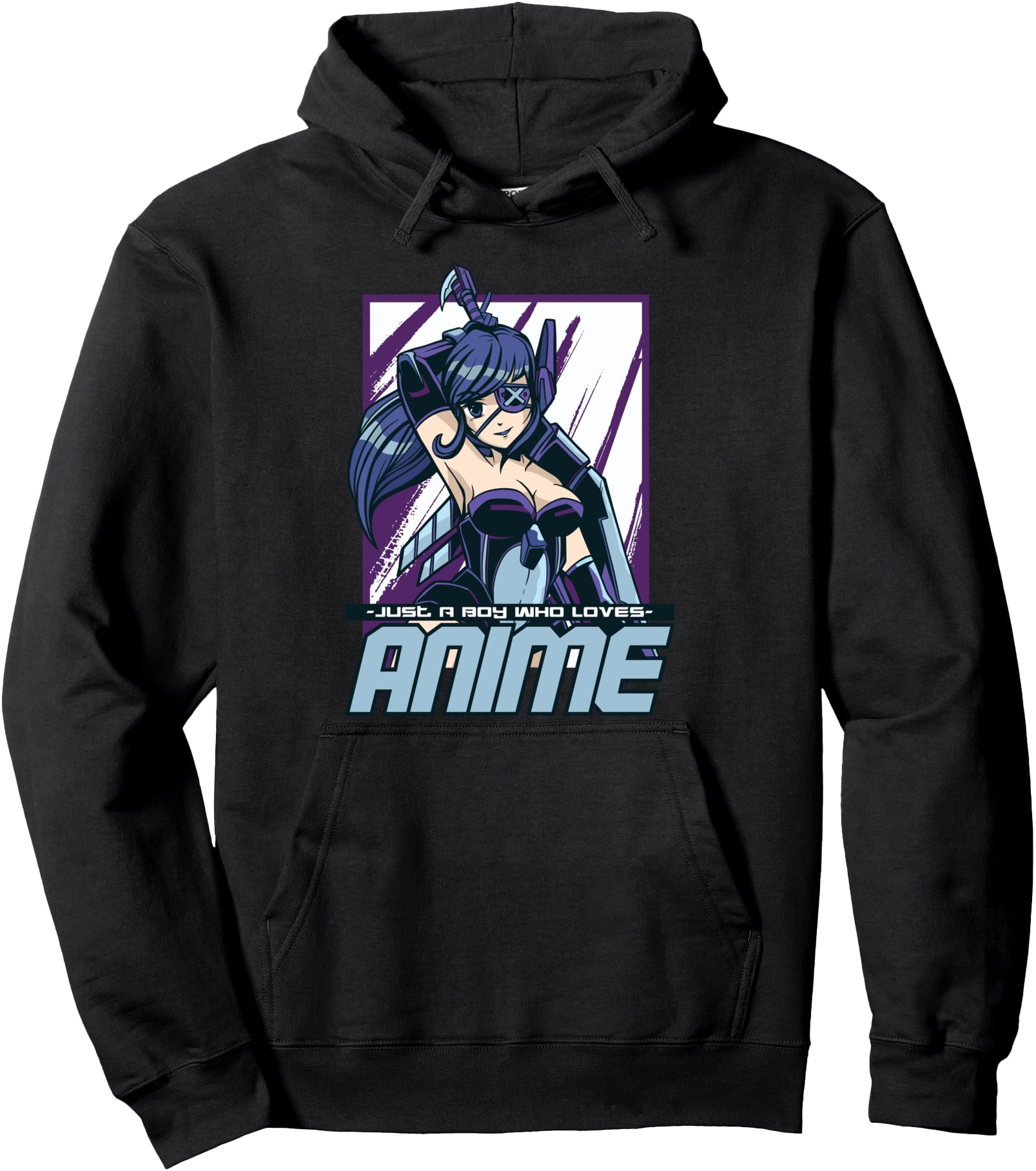 Just A Guy Who Loves Anime Gifts for Teen Boy Anime Merch Pullover Hoodie
