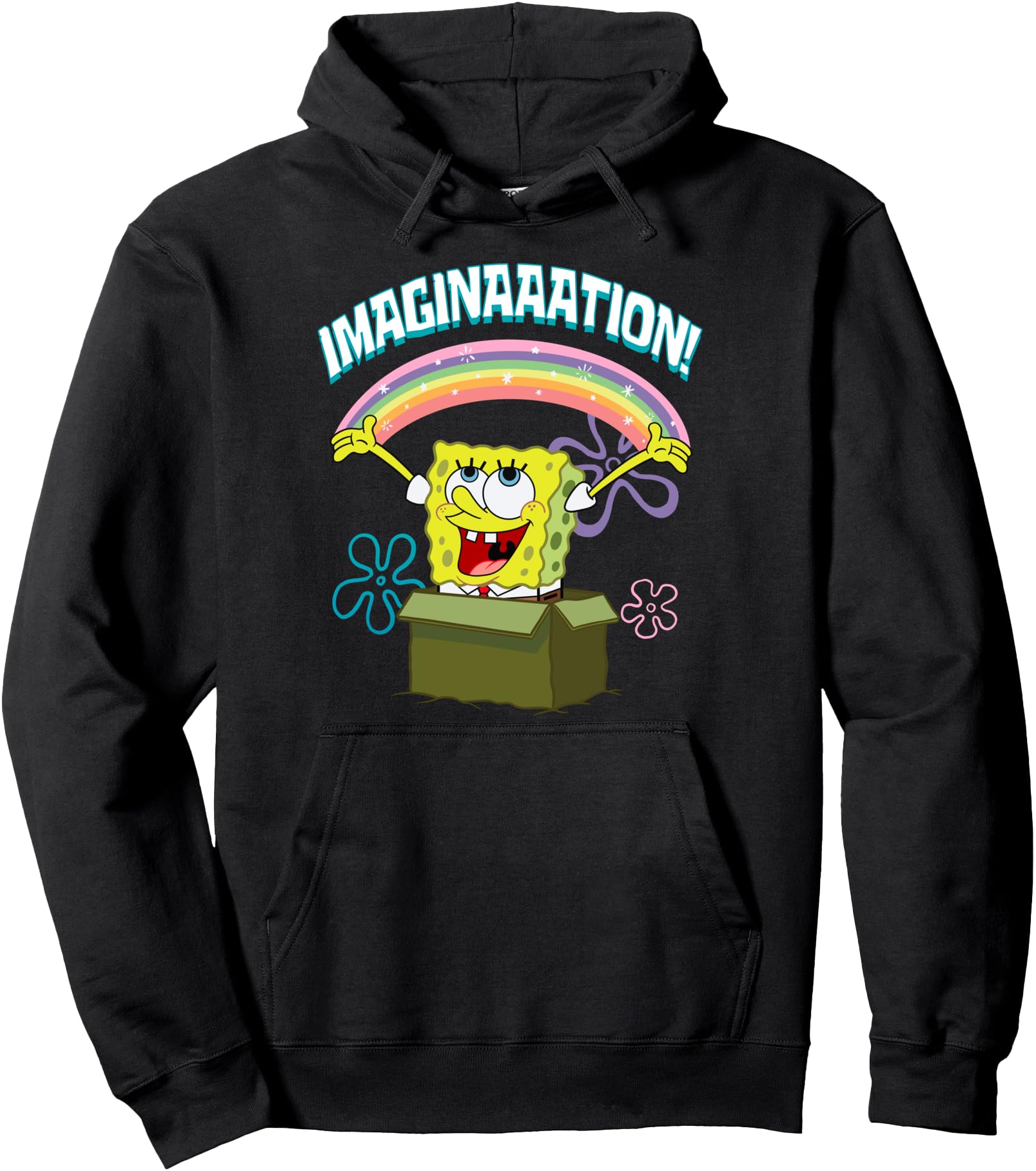 Mademark x SpongeBob SquarePants - SpongeBob SquarePants Imaginaaation Box Funny Pullover Hoodie