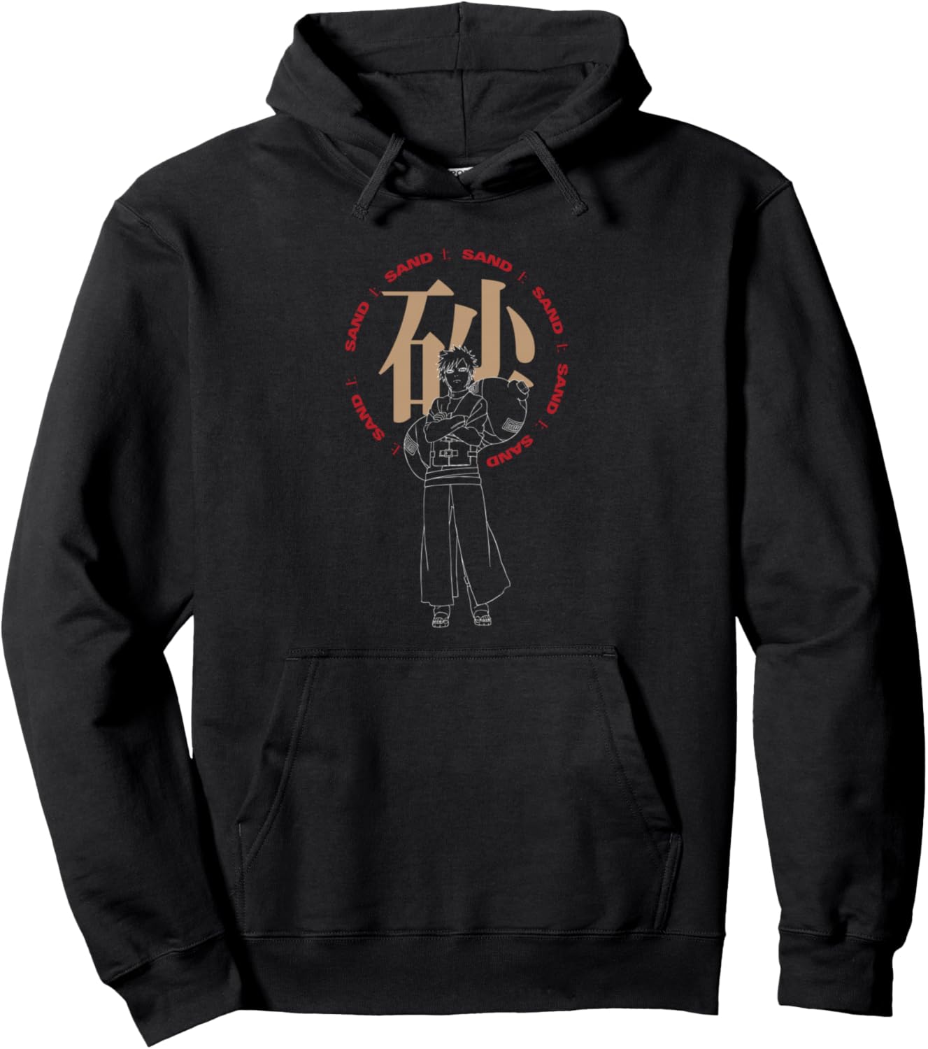 Naruto Shippuden Gaara Sand Pullover Hoodie