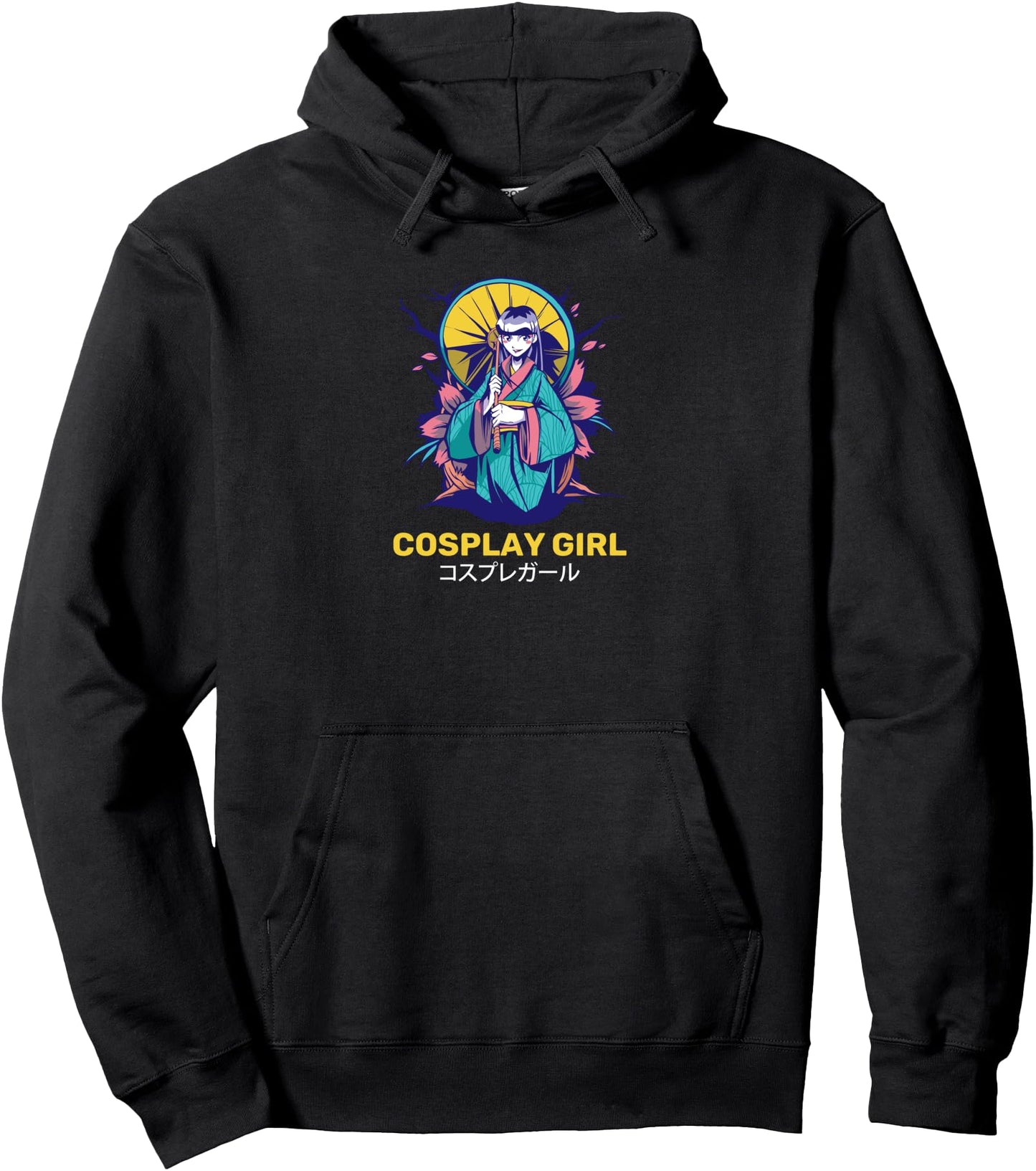 Japanese Cosplay Girl shirt Japanese Letters  Anime Pullover Hoodie