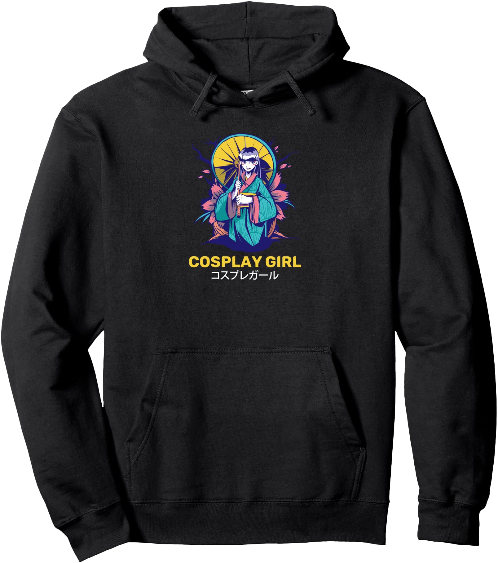 Japanese Cosplay Girl shirt Japanese Letters  Anime Pullover Hoodie