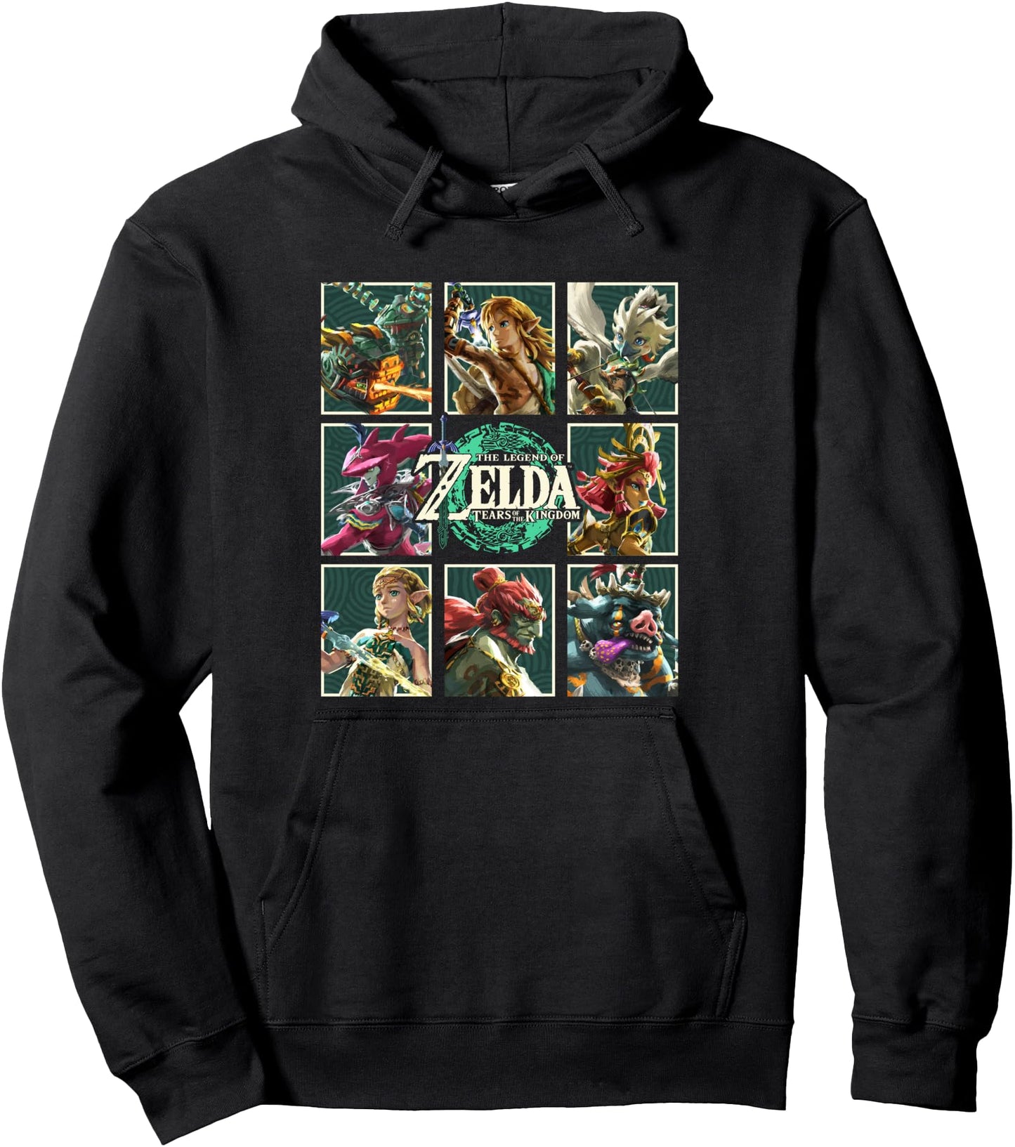 The Legend of Zelda Tears Of The Kingdom Character Boxes Pullover Hoodie