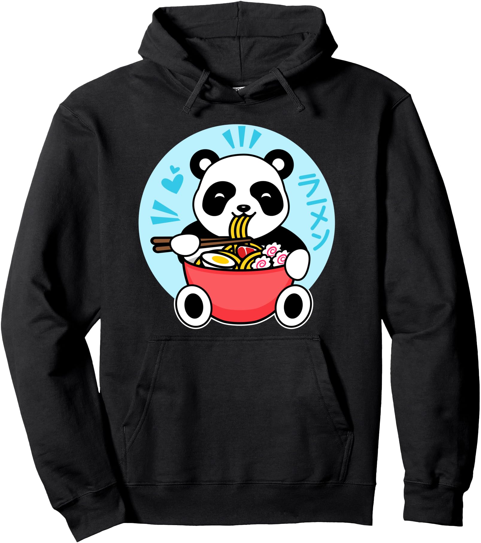 Kawaii Ramen Instant Noodles Cute Anime Panda Japanese Pullover Hoodie
